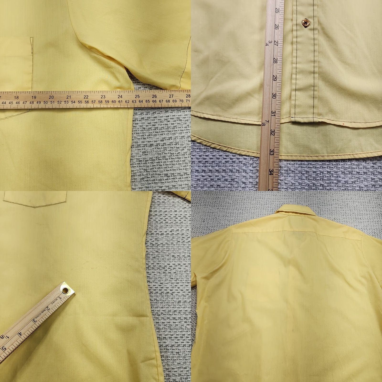 Penn VINTAGE TownCraft Penn Prest Shirt Mens XL 17.5 Long Sleeve Yellow 70s 80s Shirt Mens XL Yellow 70s 80s Size US XL / EU 56 / 4 - 8 Thumbnail