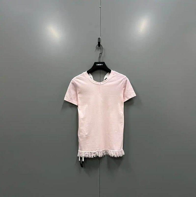 Miu Miu Miu Miu Summer Pink Cotton Short Sleeve Tee 0089 Size XS / US 0-2 / IT 36-38 - 1 Thumbnail