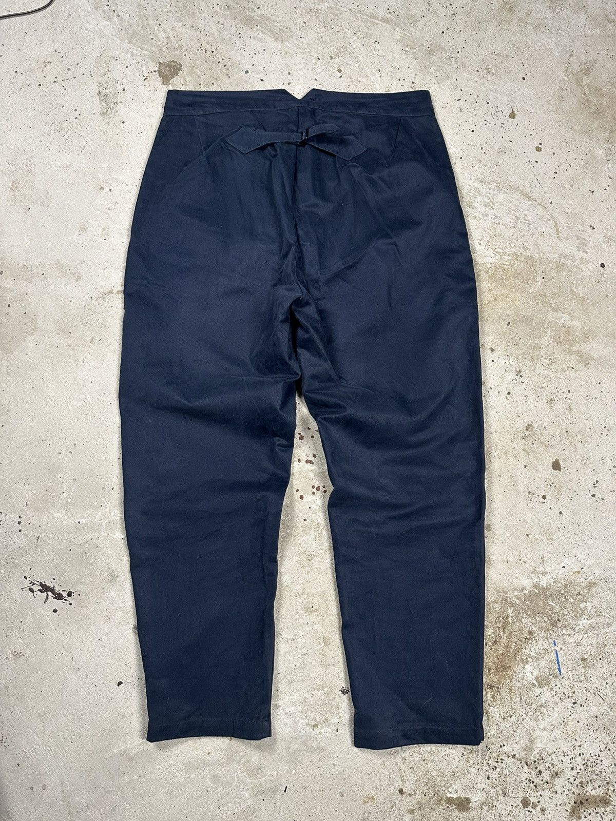 Le Laboureur Vintage Carrier Company Norfolk England Navy Workwear Pants Size US 38 / EU 54 - 2 Thumbnail