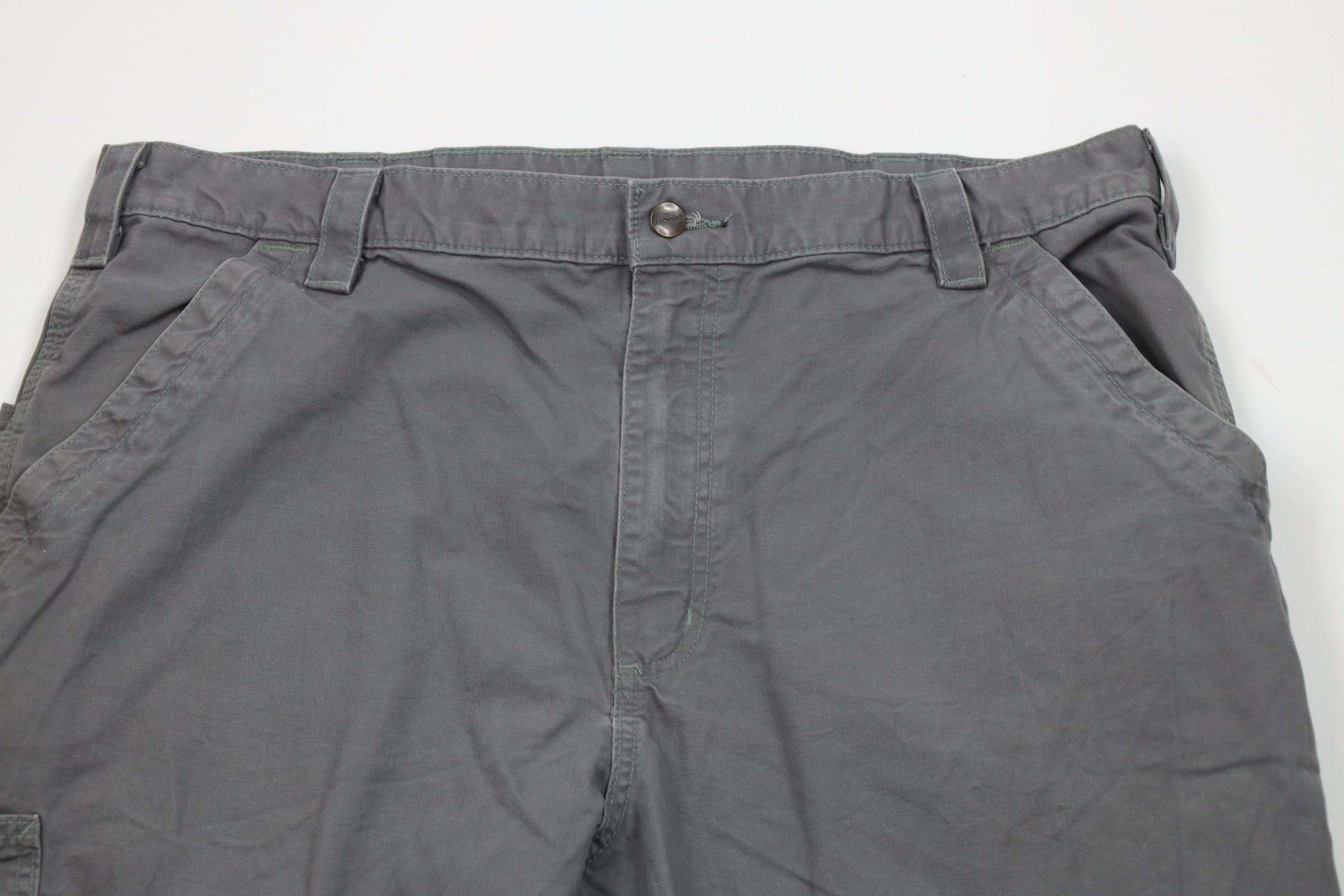 Carhartt Vintage Y2K Carhartt Spell Canvas Wide Leg Dungaree Pants Size US 40 / EU 56 - 2 Thumbnail