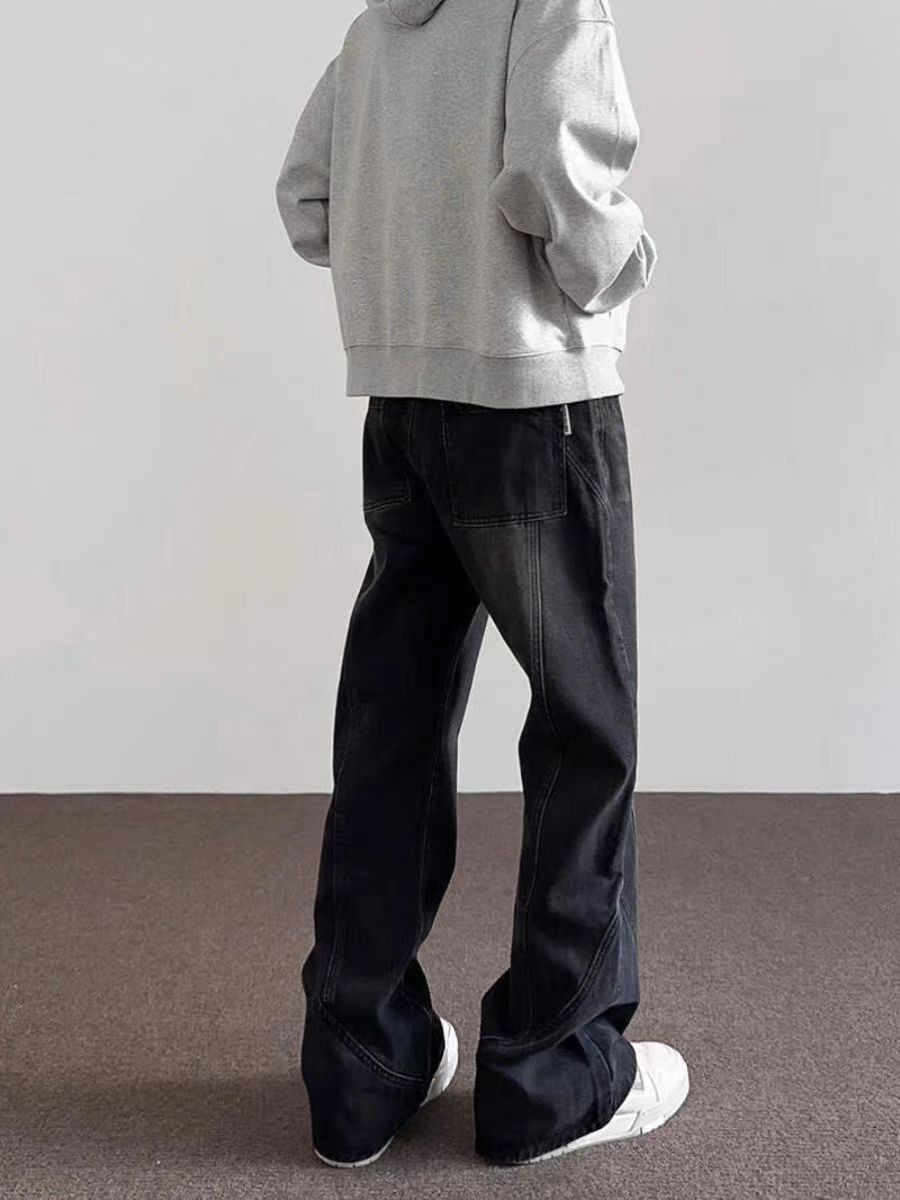 Japanese Brand × Jean Vintage street wash baggy casual jeans Size US 30 / EU 46 - 2 Thumbnail