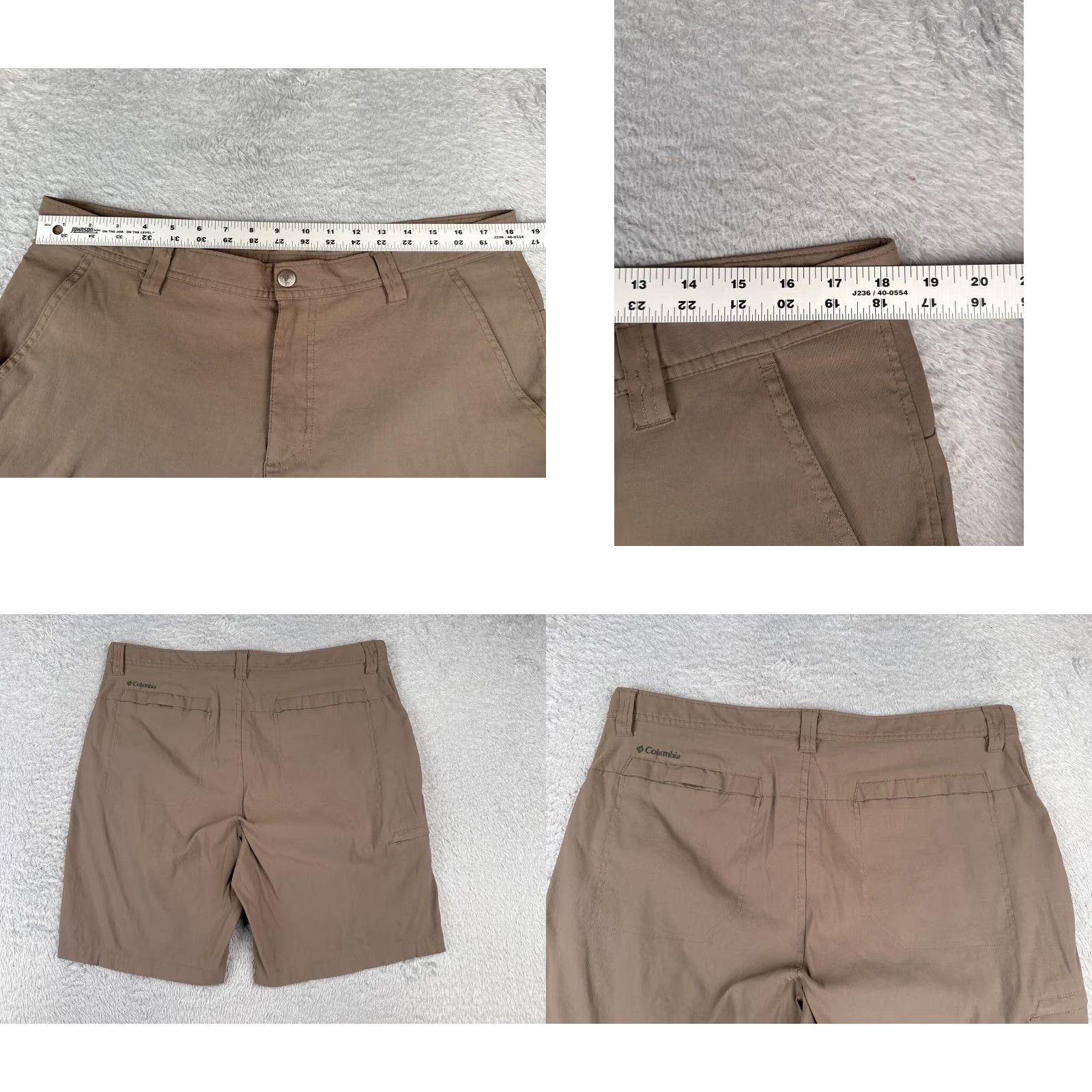 Vintage Columbia Shorts Men 38 Brown Cargo Omni-Shield Nylon Blend Hike Camp Fish 38x10 Size US 38 / EU 54 - 9 Thumbnail