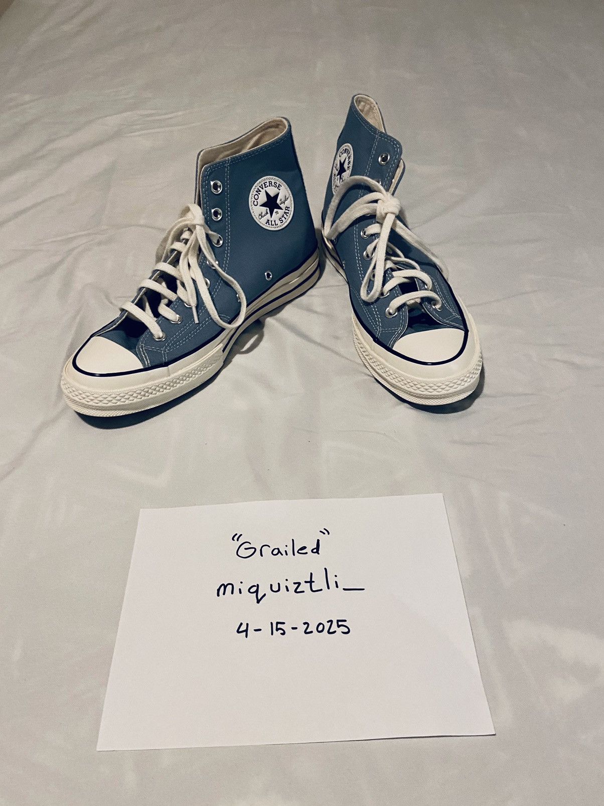 Converse CONVERSE CHUCK 70 HI - BLUE /EGRET/BLACK Size US 9.5 / EU 42-43 - 4 Thumbnail
