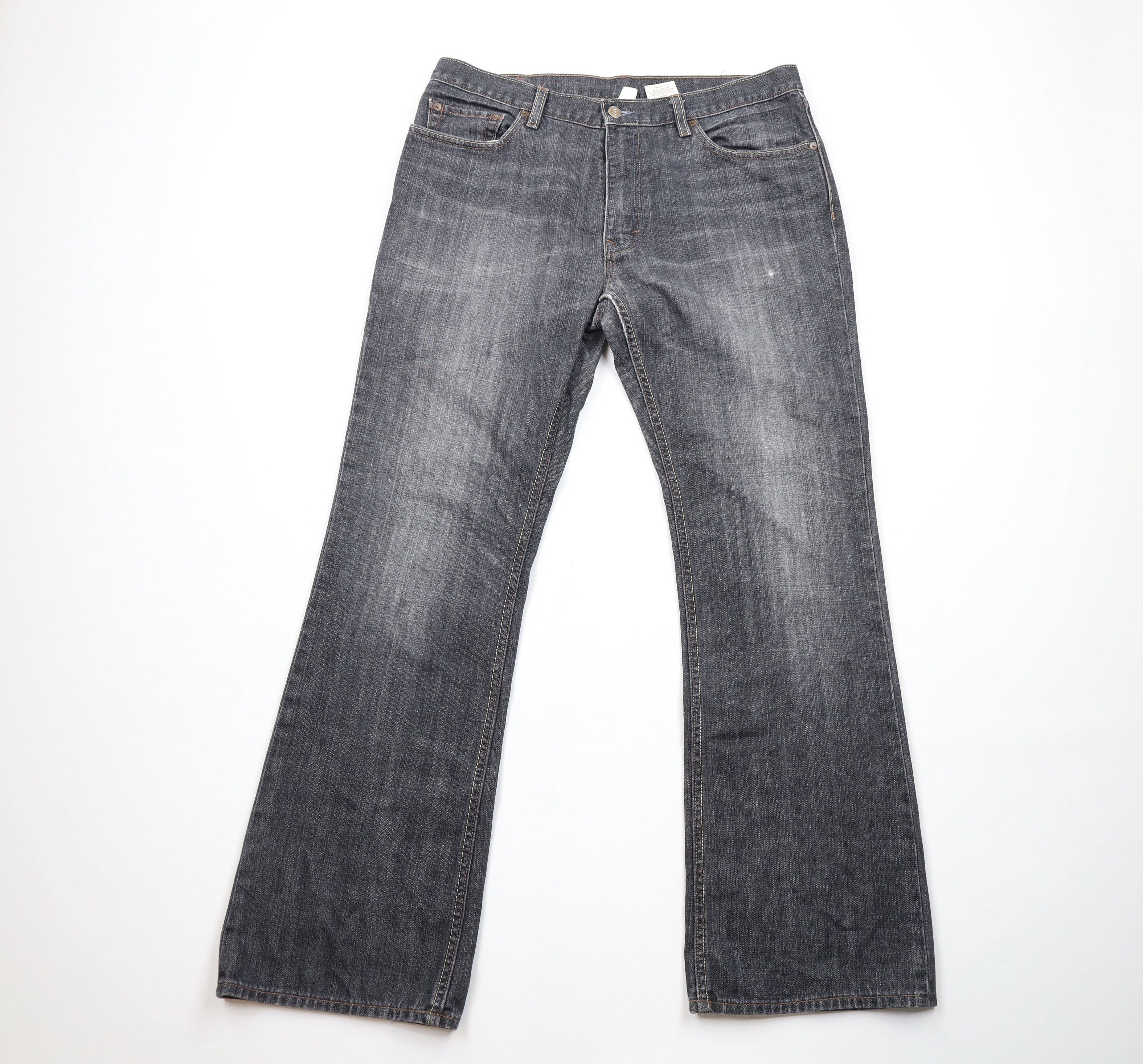 Banana Republic Vintage Banana Republic Wide Leg Denim Jeans Gray Cotton Size US 34 / EU 50 - 1 Thumbnail