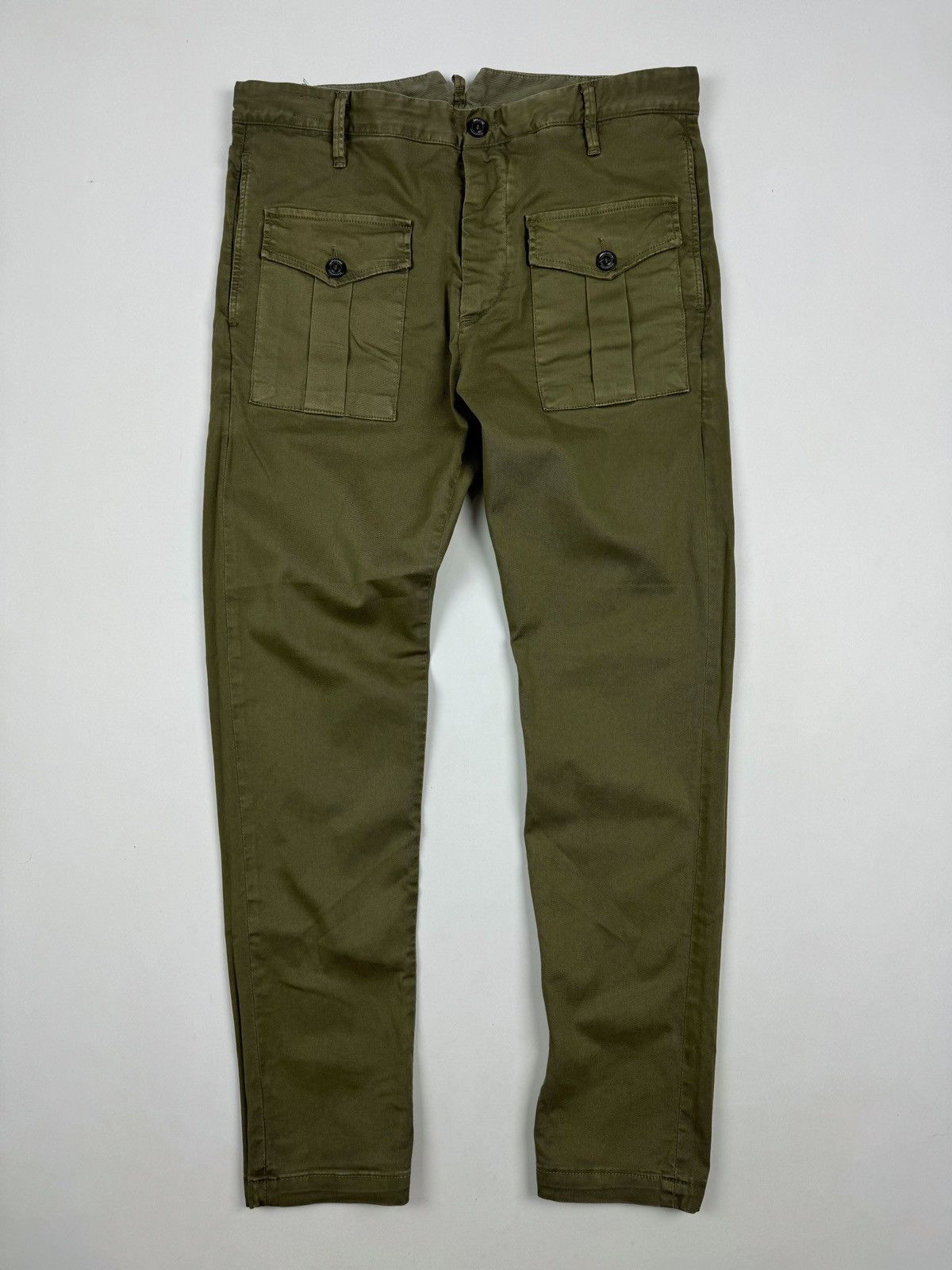 Designer Maurizio Massimino Front Pockets Designer Chino Pants Size US 34 / EU 50 - 3 Thumbnail