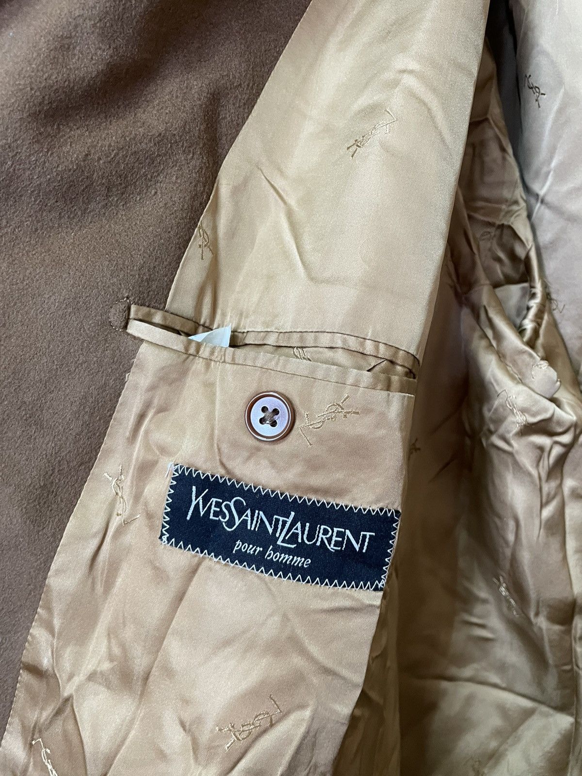 Loro Piana × Yves Saint Laurent Wool YSL Coat Heavy Cashmere Soft Loro Piana trench yves Size US L / EU 52-54 / 3 - 5 Thumbnail