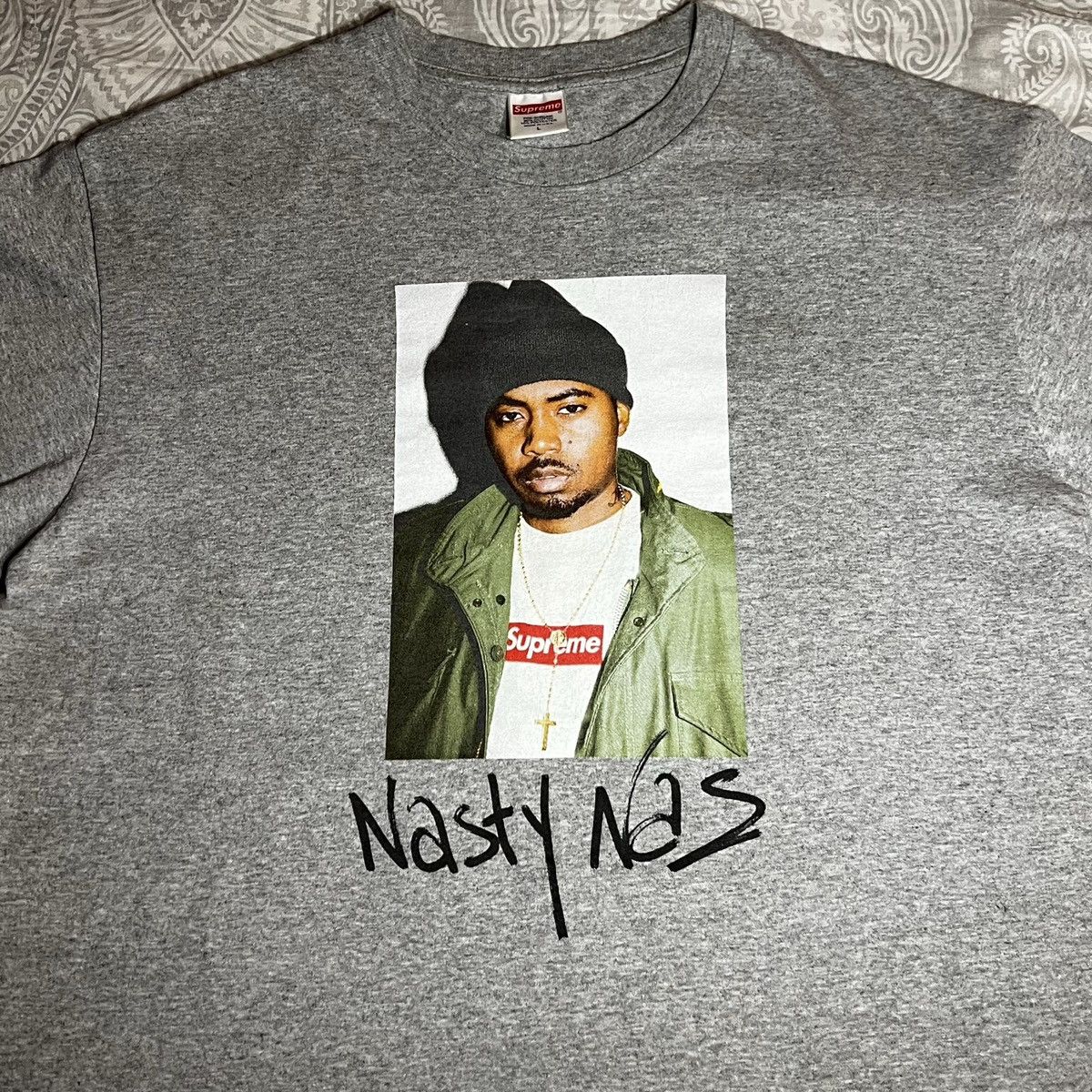 Supreme Supreme Nasty Nas Photo Tee Nas T shirt Size US L / EU 52-54 / 3 - 3 Thumbnail