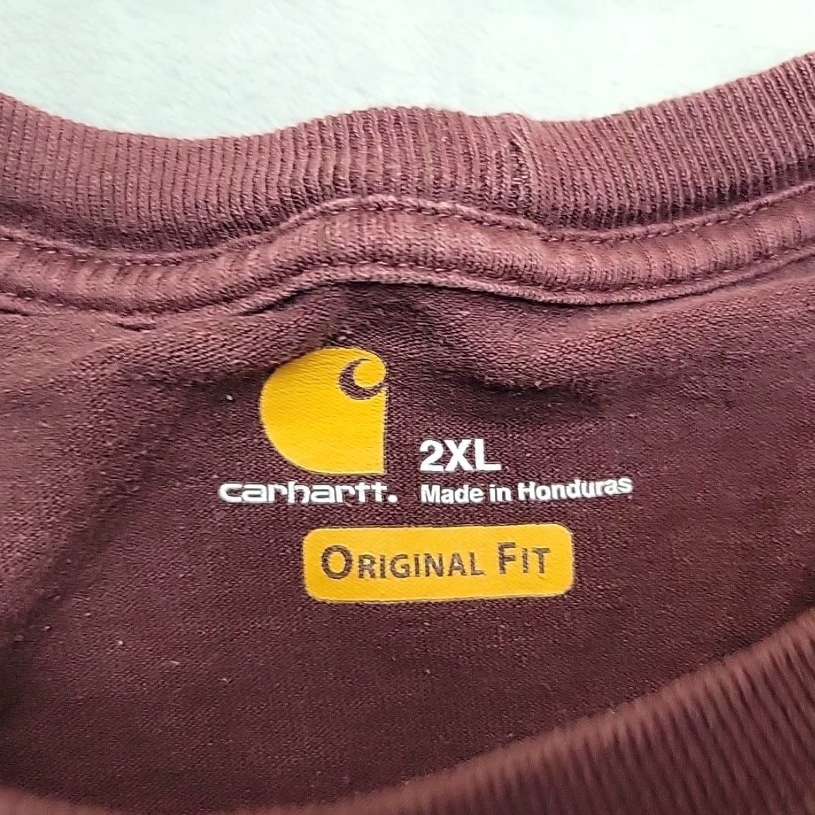 Carhartt VINTAGE Carhartt Shirt Mens 2XL Red Original Fit Short Sleeve Crewneck Pocket TEE K87 Size US XXL / EU 58 / 5 - 4 Thumbnail