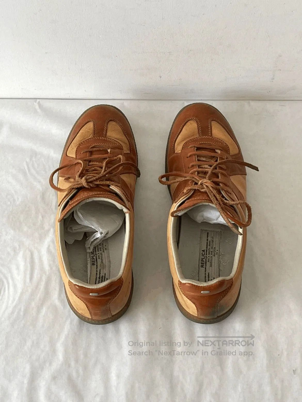 Maison Margiela Sz 42 Maison Margiela Brown Leather Replica. Size US 9 / EU 42 - 3 Thumbnail