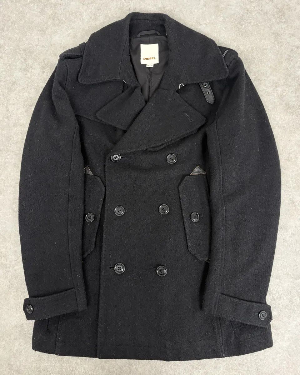 Diesel 2000s Diesel Black Caban Buttoned Jacket Size US M / EU 48-50 / 2 - 1 Thumbnail
