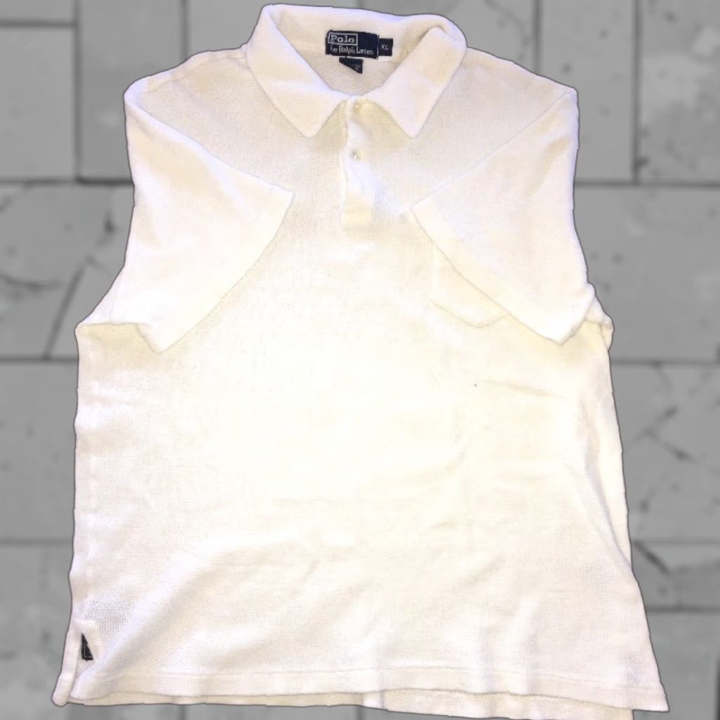 Polo Ralph Lauren Polo Ralph Lauren Polo Shirt Mens White XL Casual Short Sleeve Rugby Style - Adult XL Mens Size US XL / EU 56 / 4 - 1 Thumbnail