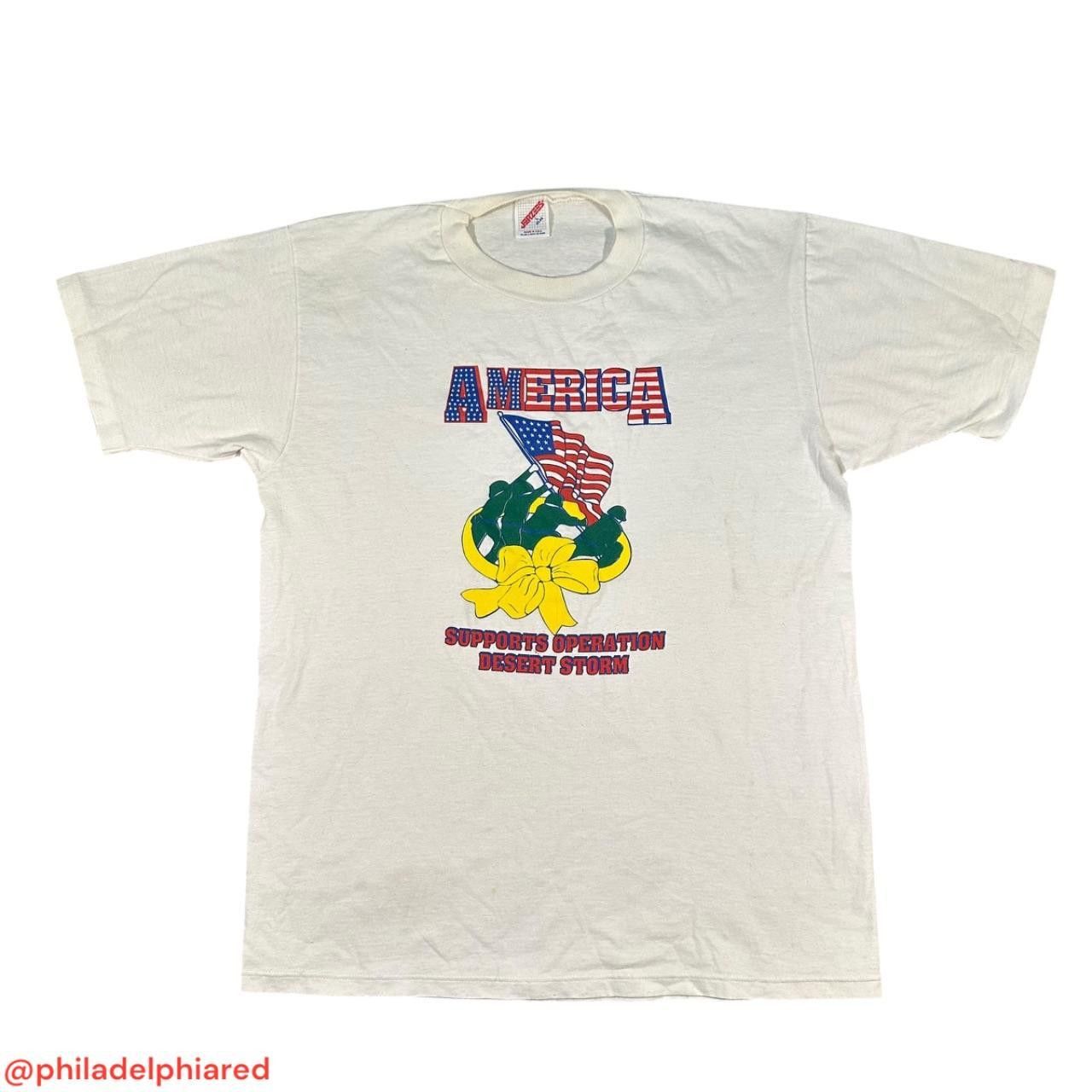 Jerzees Vintage 1990s America Suppourts Desert Size US L / EU 52-54 / 3 - 1 Thumbnail