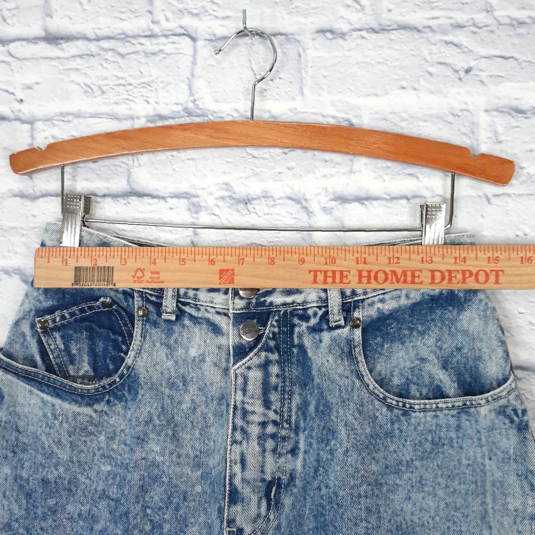 Vintage VINTAGE Gitano Denim Jeans Tapered High Rise Mom Womens 29x31 Long 14 29 Blue Cotton Cotton Denim Regular Rise 90s? Size 29" - 3 Thumbnail