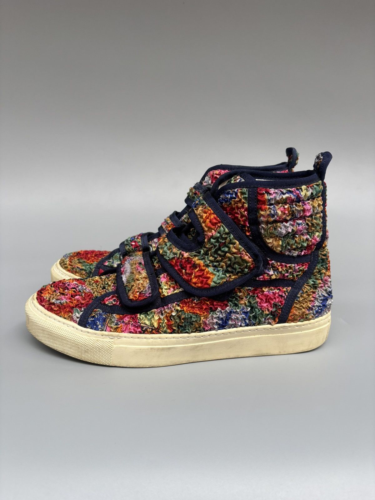 Raf Simons Ss 2013 raf simons velcro floral sneakers Size US 7 / EU 40 - 7 Thumbnail
