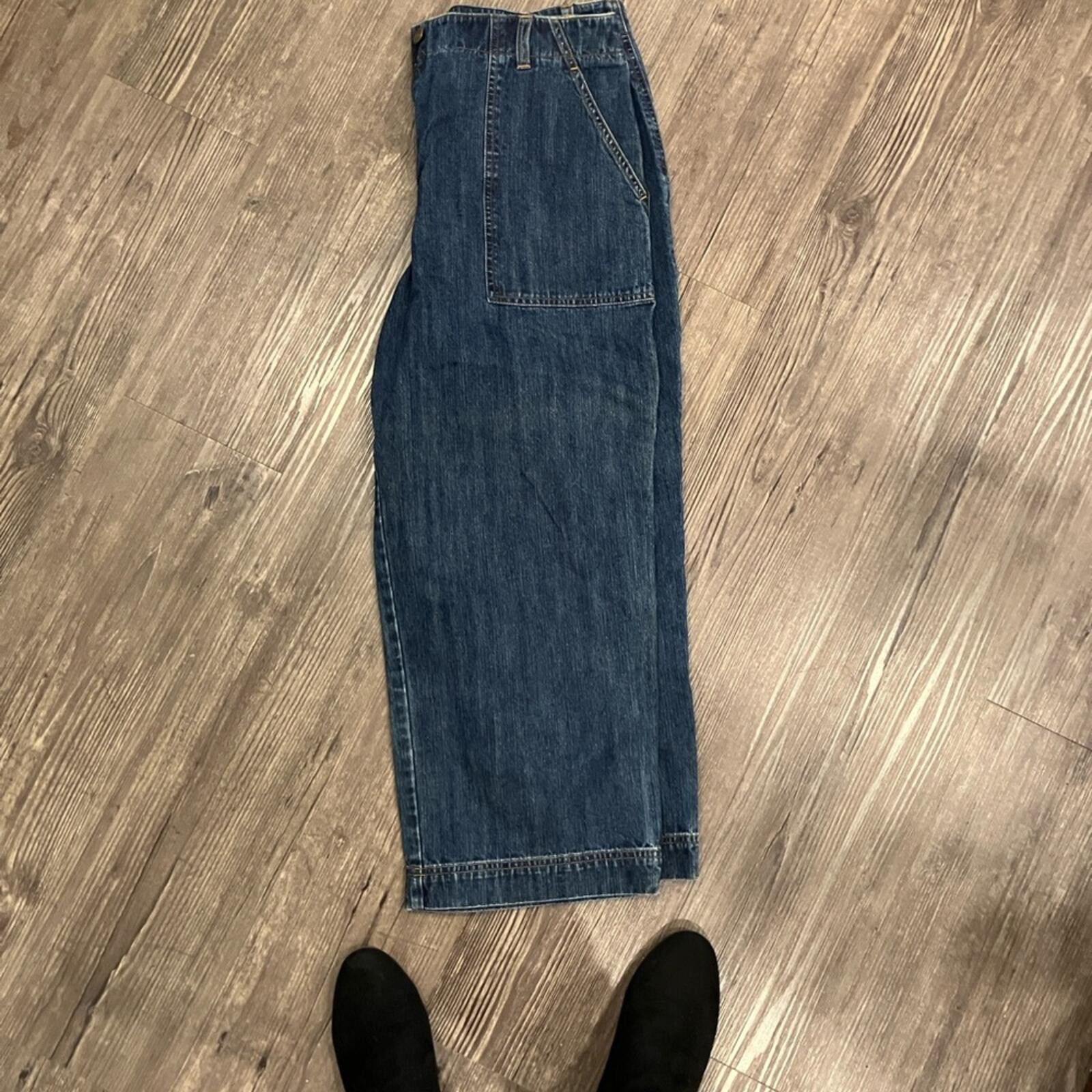 Other Casual Blue Denim Cropped Pants Size 30" / US 8 / IT 44 - 1 Thumbnail