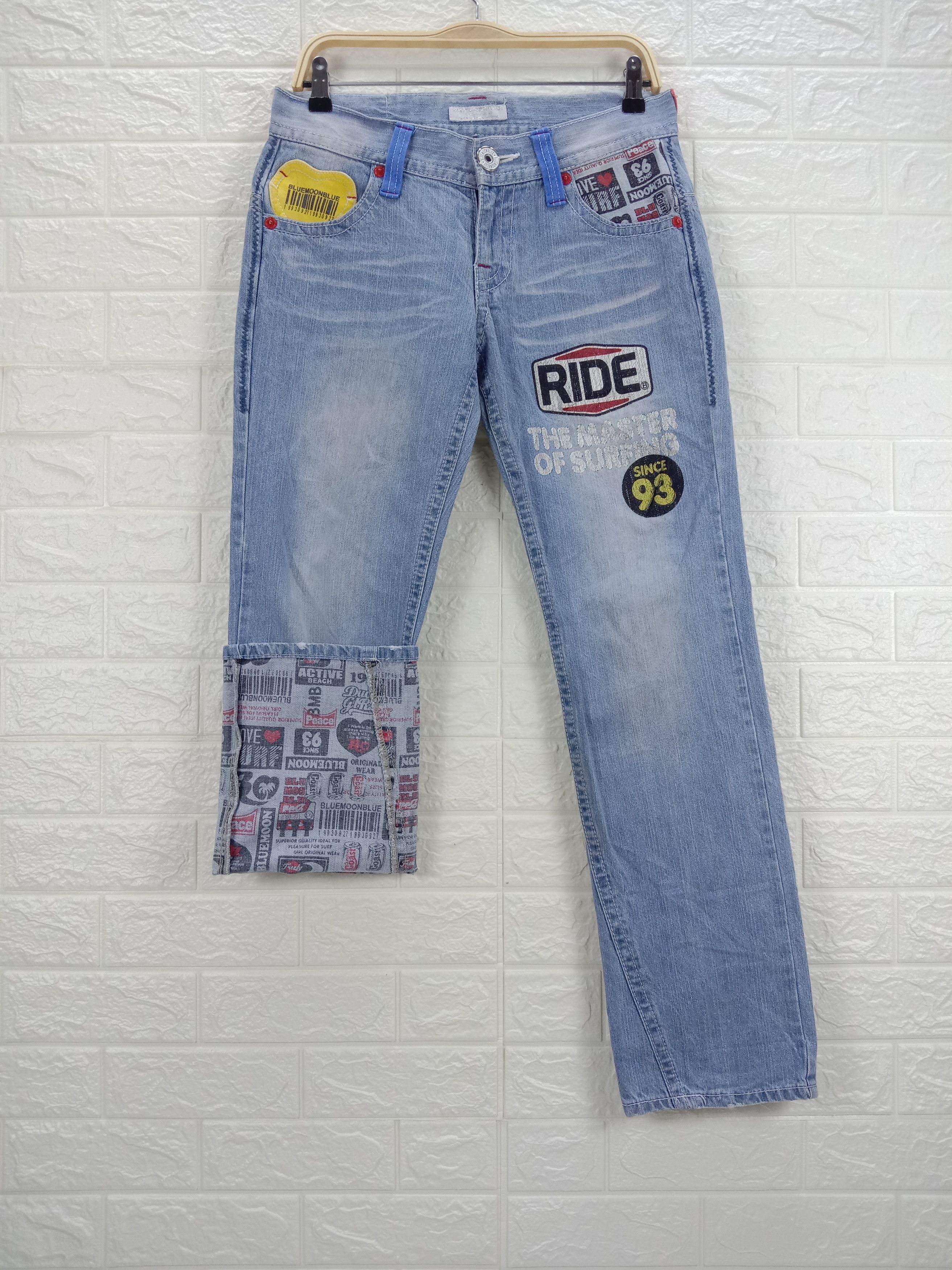 Japanese Brand Vintage Blue Moon Blue Surf Style Jeans Size US 31 - 6 Thumbnail
