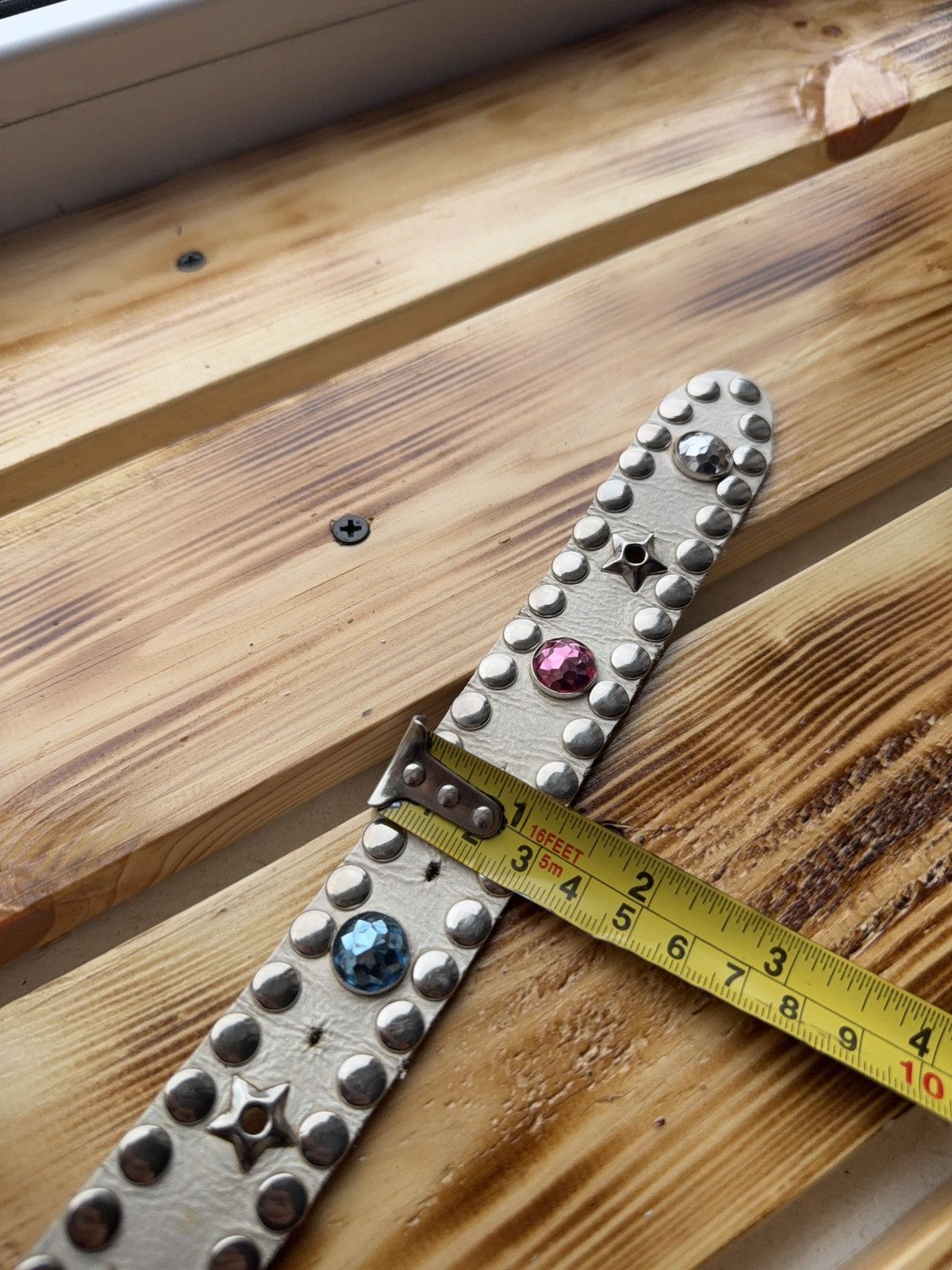 If Six Was Nine Vintage Japanese Studded Leather Punk Emo Rock Goth Y2K belt Size ONE SIZE - 17 Thumbnail