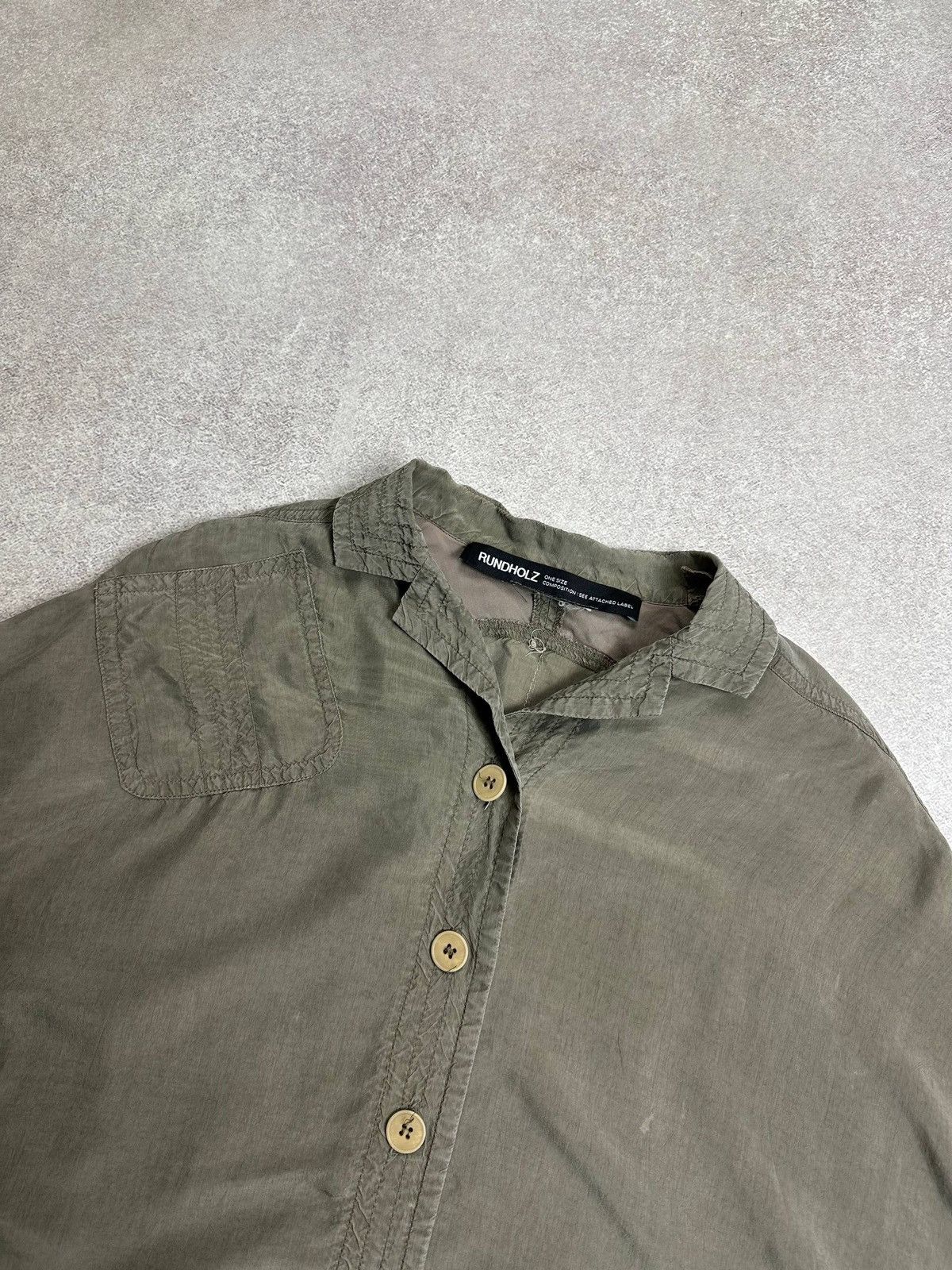 Rundholz Reconstructed Boxy Jacket Distressed Shirt Goth y2k Vintage Size US L / EU 52-54 / 3 - 4 Thumbnail