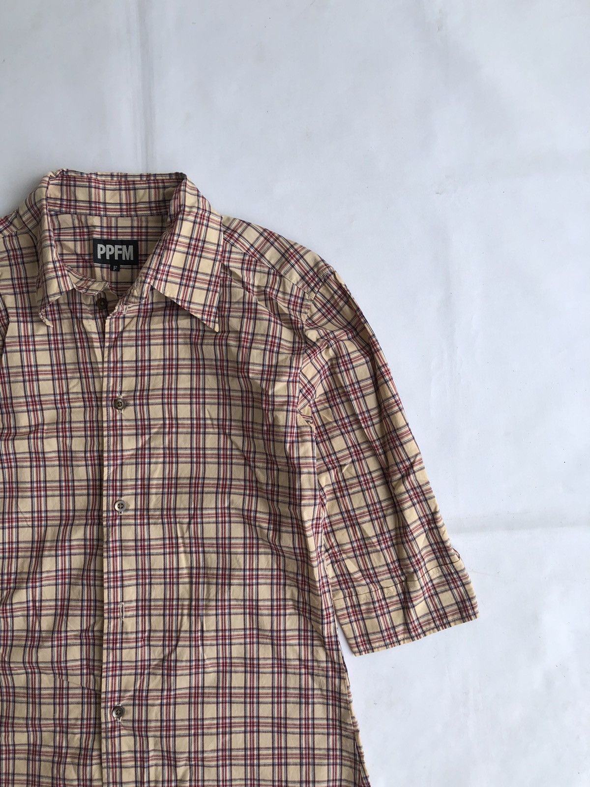 If Six Was Nine × Japanese Brand × PPFM Ppfm Stripe Long Sleeve Button Shirt Size US S / EU 44-46 / 1 - 3 Thumbnail