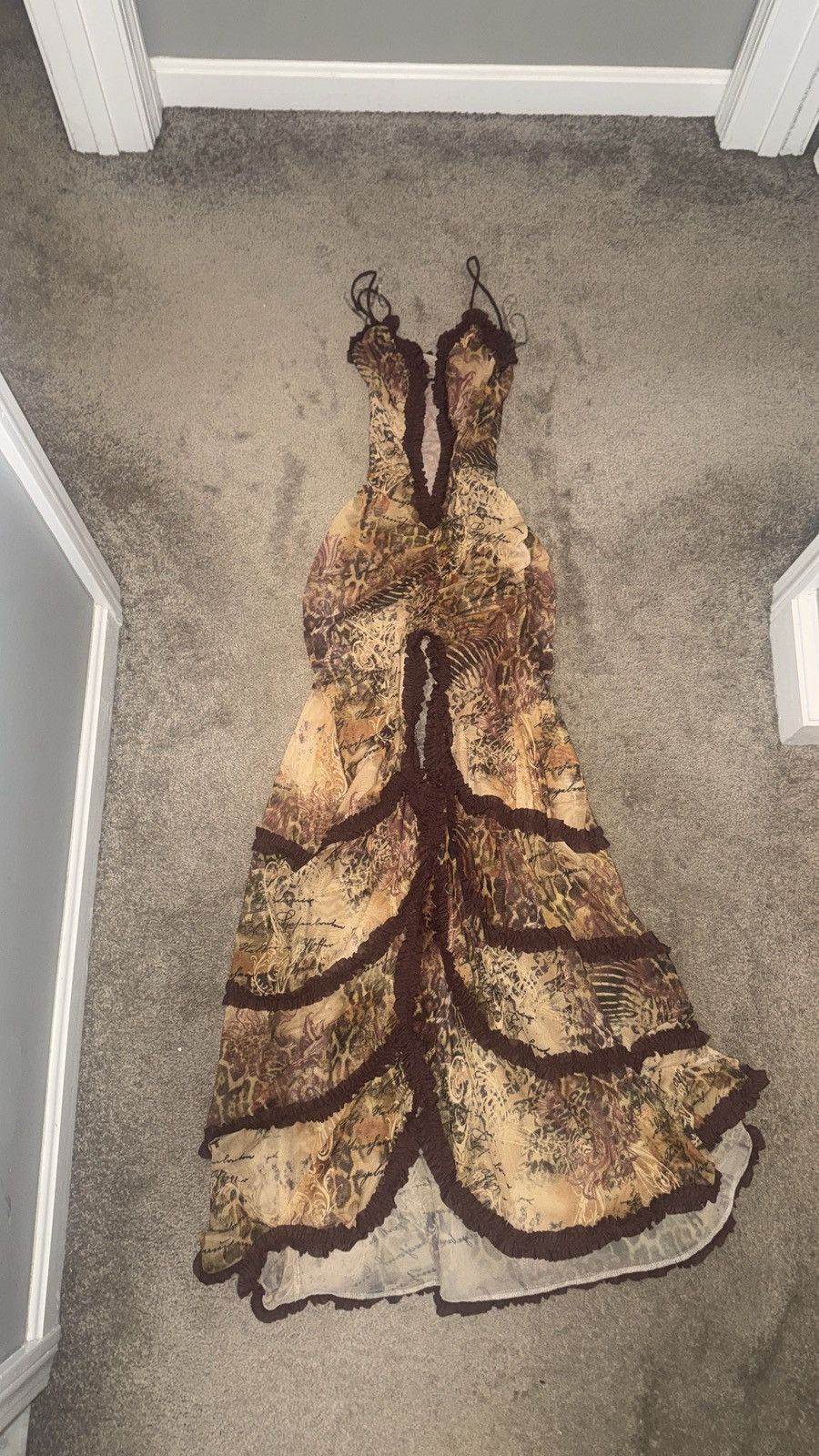 Jaded London Fatale Maxi Dress in Sunrose Size M / US 6-8 / IT 42-44 - 5 Thumbnail