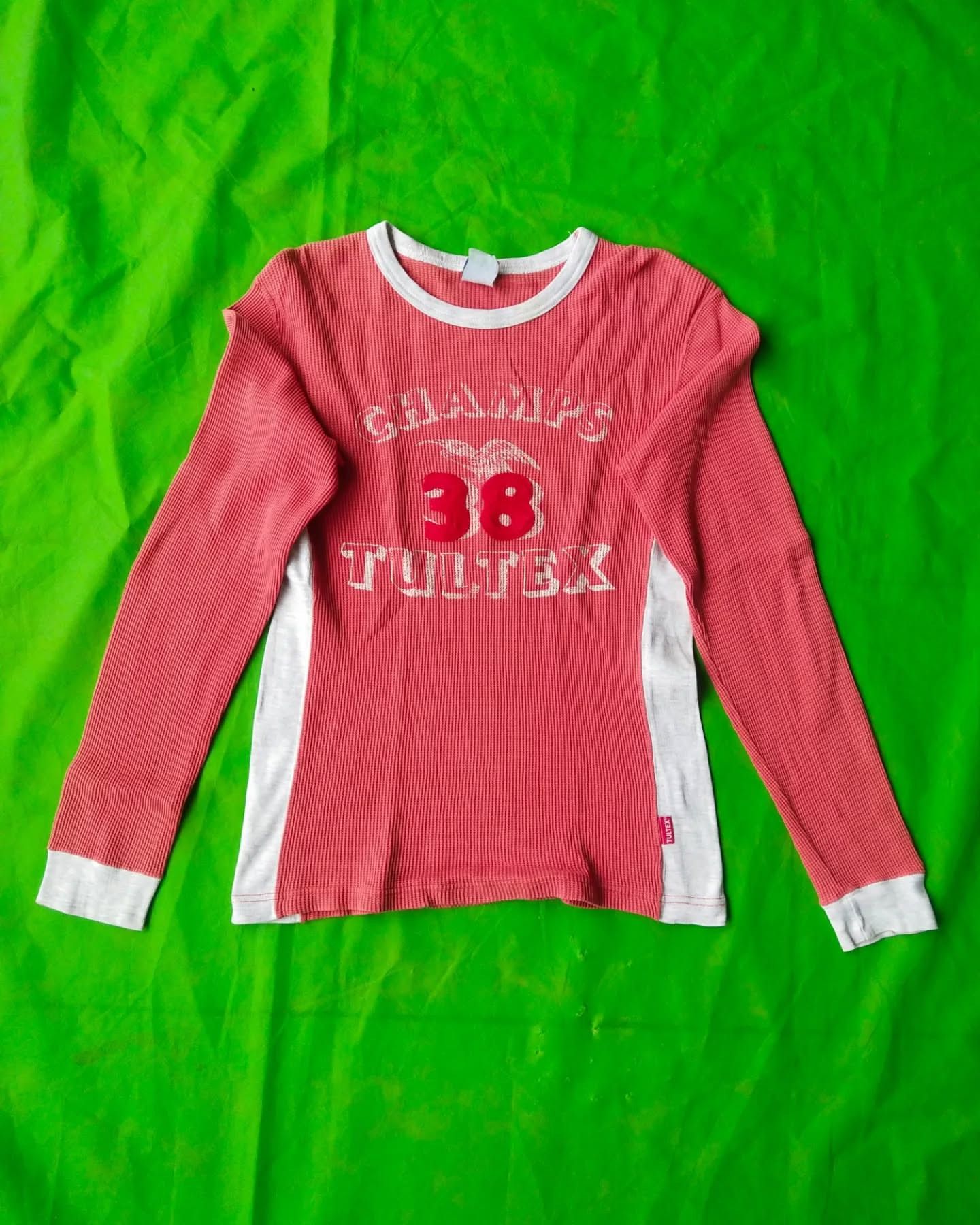 Tultex × Vintage Vintage Tultex Champs Light Red Woman Longsleeve Size S / US 4 / IT 40 - 2 Thumbnail