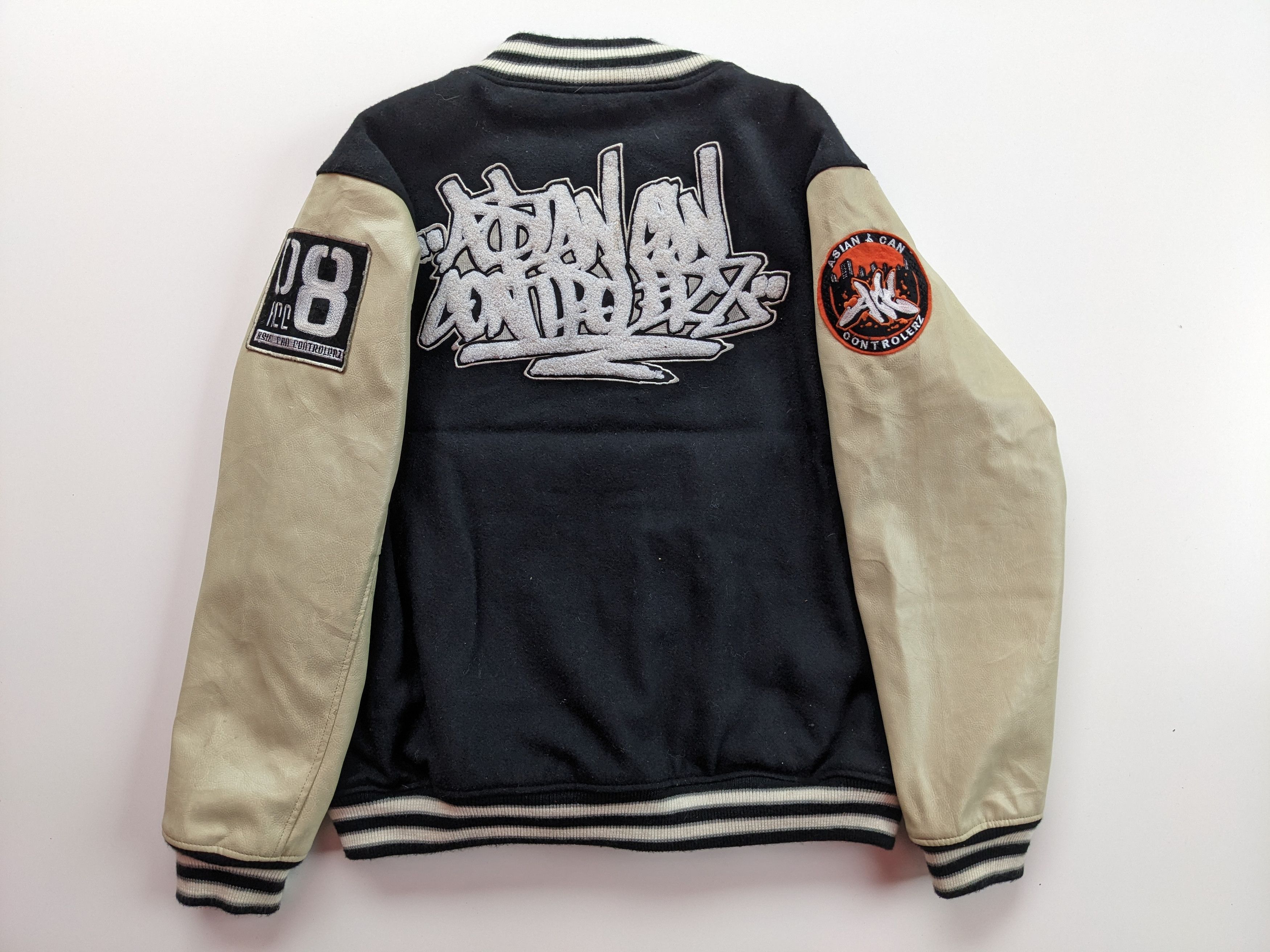 Japanese Brand × Vintage ACC asian can controlerz varsity jacket Size US XL / EU 56 / 4 - 2 Thumbnail