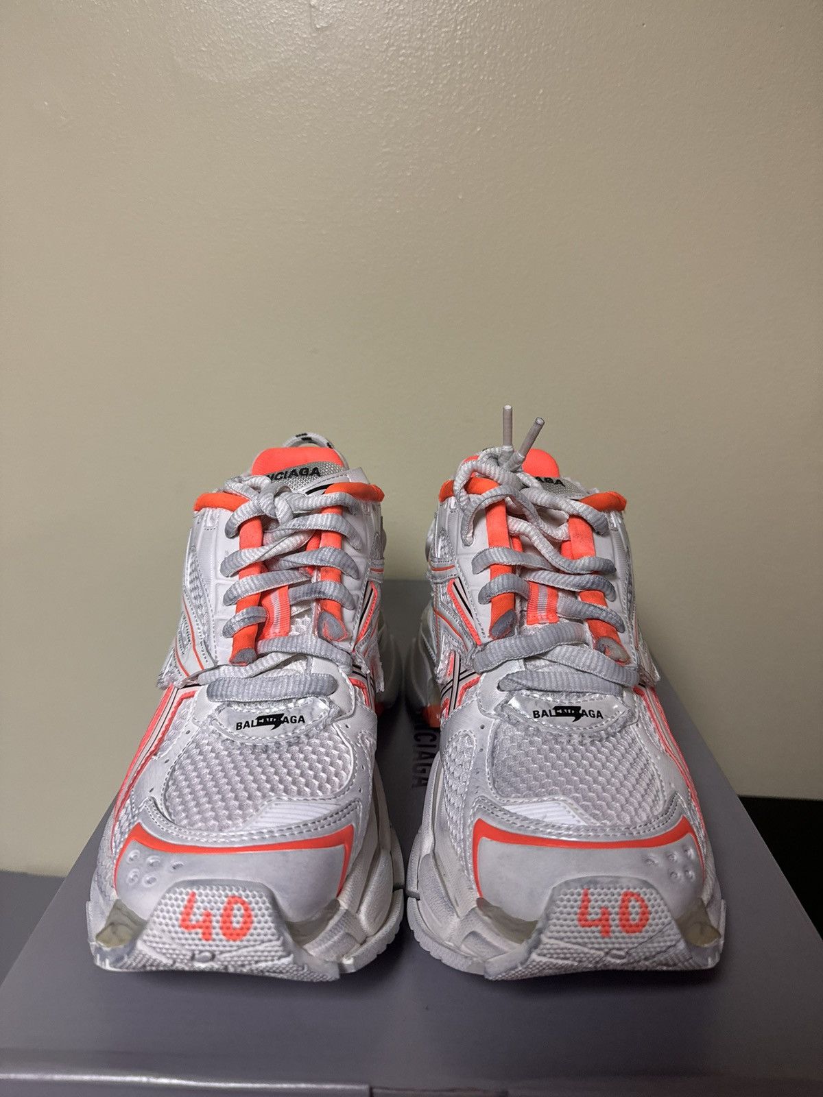 Balenciaga Balenciaga White Runner 40 Size US 7 / EU 40 - 3 Thumbnail