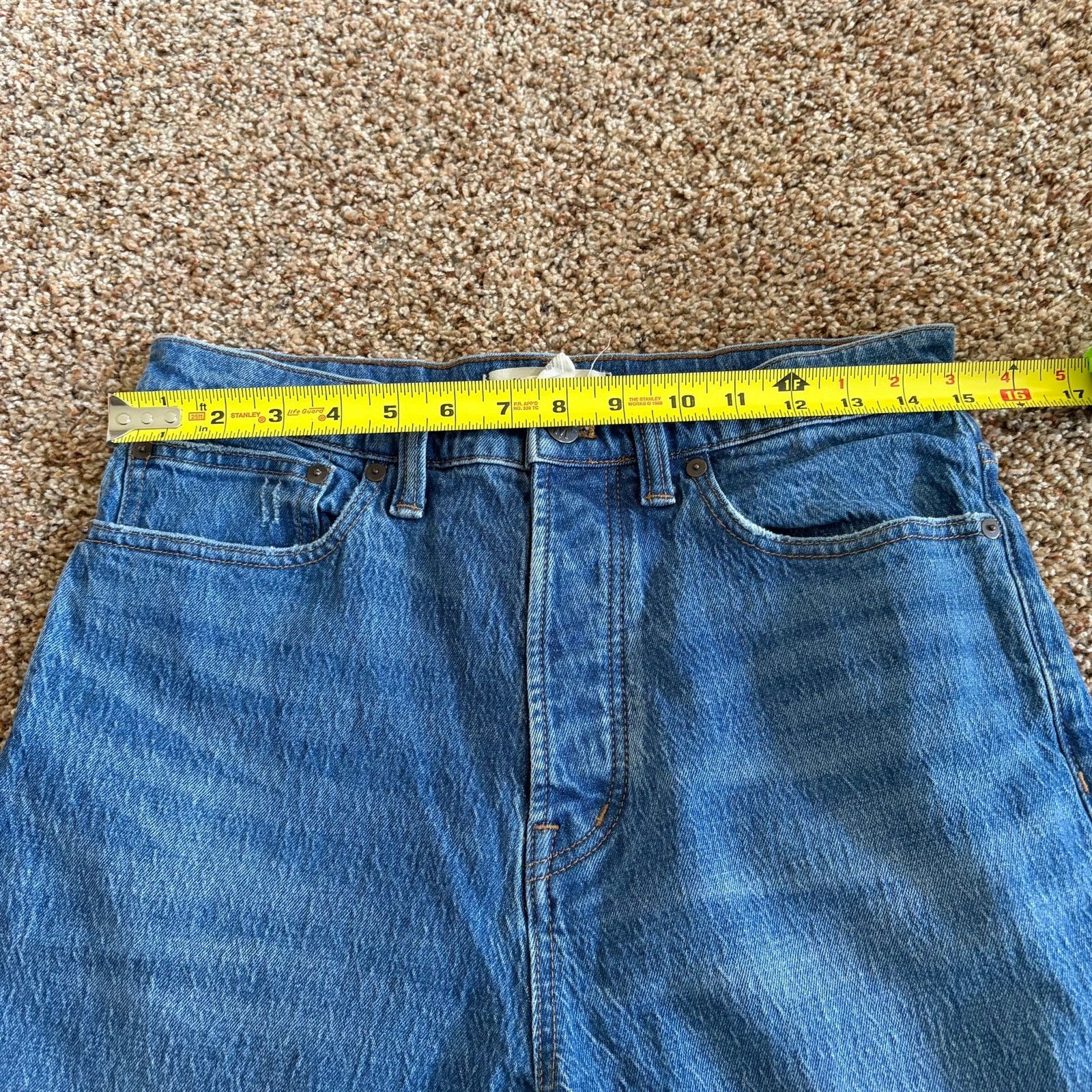 Madewell Madewell The Perfect Vintage Jean Tapered Raw Hem Denim 31 Size 31" - 6 Thumbnail