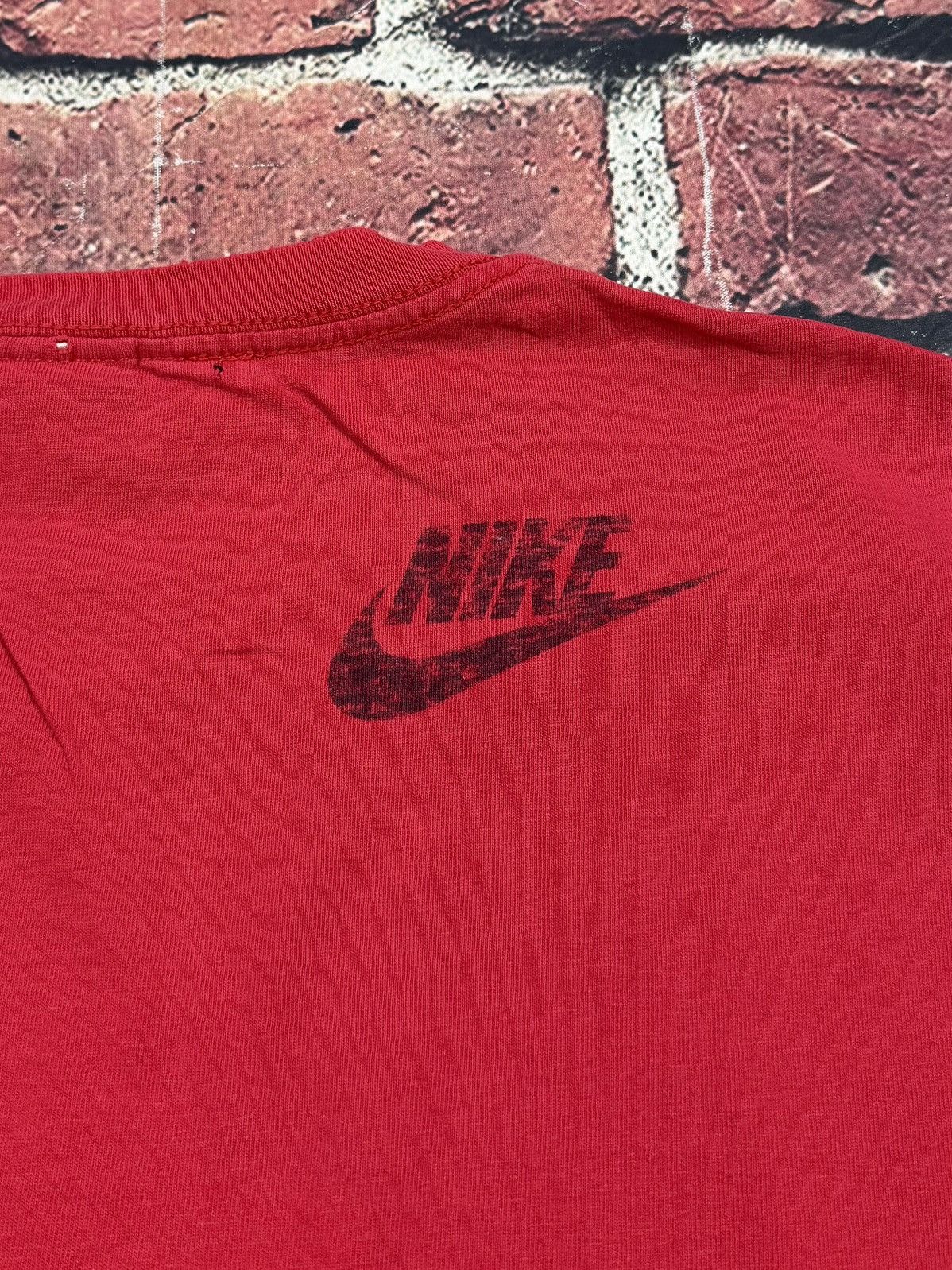 Nike Y2K Vintage Nike Long Sleeve Swoosh Graphic Tee Distressed Size US L / EU 52-54 / 3 - 6 Thumbnail