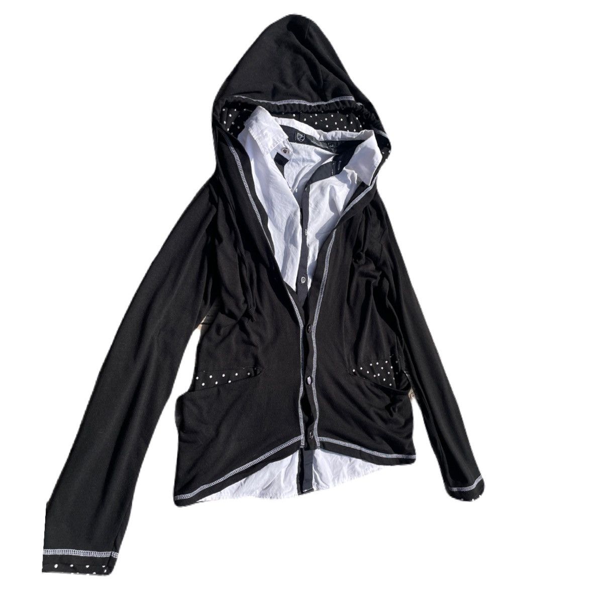 If Six Was Nine 2000s Japanese archive Vkei Docking Layered Hood Shirts Size US S / EU 44-46 / 1 - 3 Thumbnail