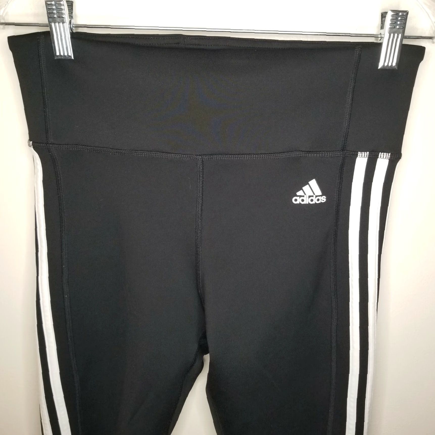 Adidas ADIDAS Leggings Activewear Climalite Women Size M Black Capri Womens Size 32" / US 10 / IT 46 - 2 Thumbnail
