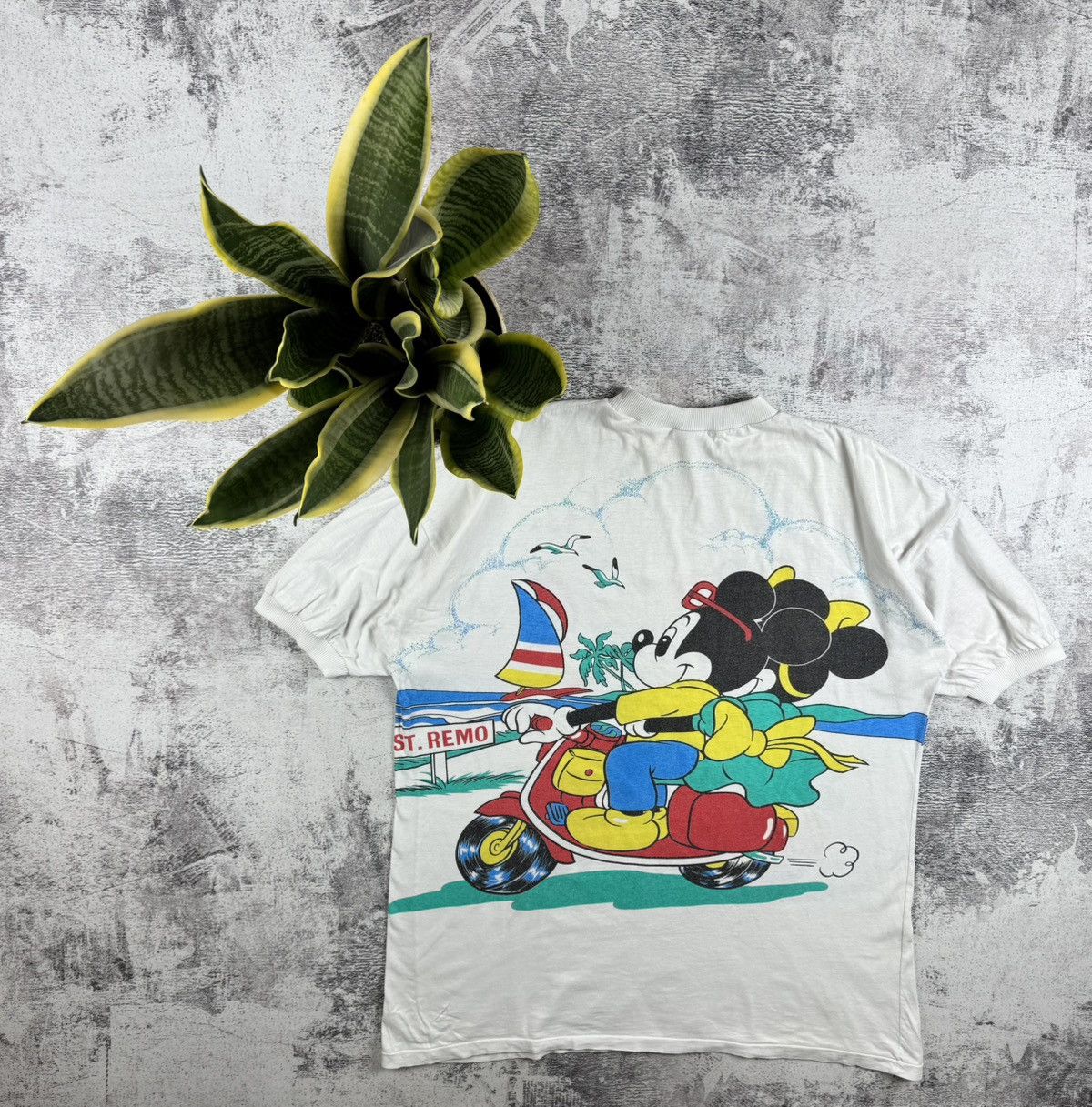 Disney 1980 Americanwear 80S 90S Mickey Mouse Cartoon T Shirt Tee Size US XXL / EU 58 / 5 - 2 Thumbnail