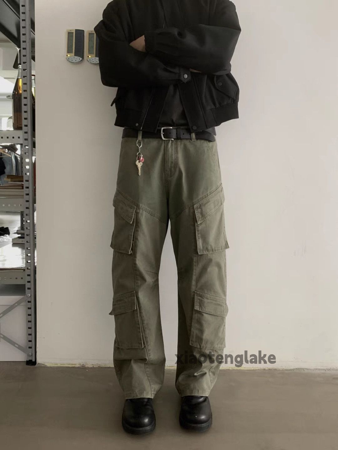 Designer Unisex military outdoor tactical cargo loose baggy pants Size US 32 / EU 48 - 4 Thumbnail