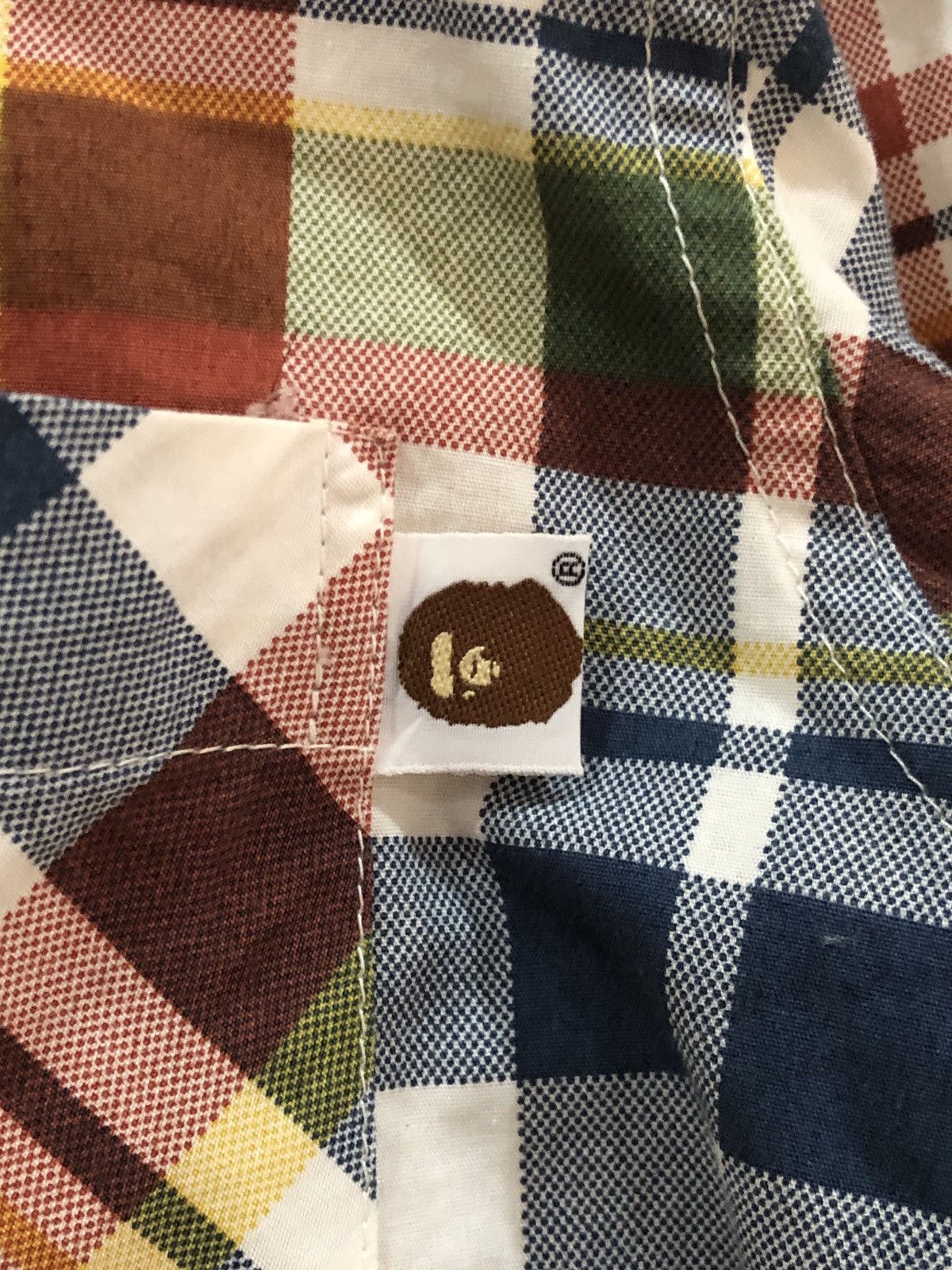 Bape OG Vintage A Bathing Ape Plaid Flannel Button Down Shirts Size US S / EU 44-46 / 1 - 4 Thumbnail