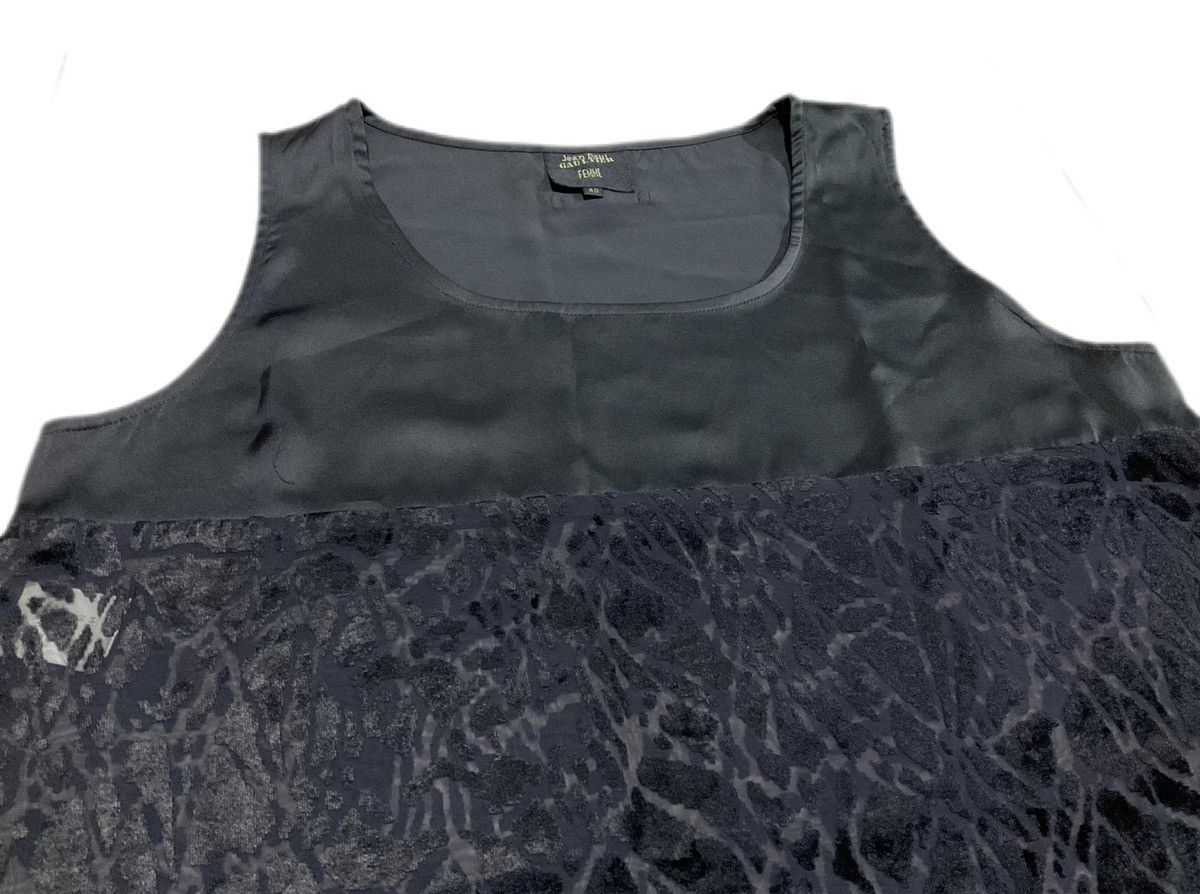 Gaultier Homme Objet × Jean Paul Gaultier 🔥Rare Vintage Jean Paul Gaultier Femme Dress Sheer Floral Size S / US 4 / IT 40 - 3 Thumbnail