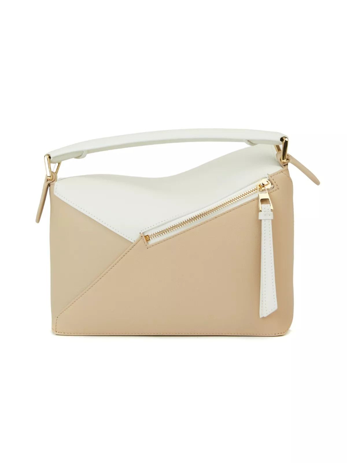 Loewe LOEWE Puzzle Edge bicolor beige & white leather bag Size ONE SIZE - 4 Thumbnail