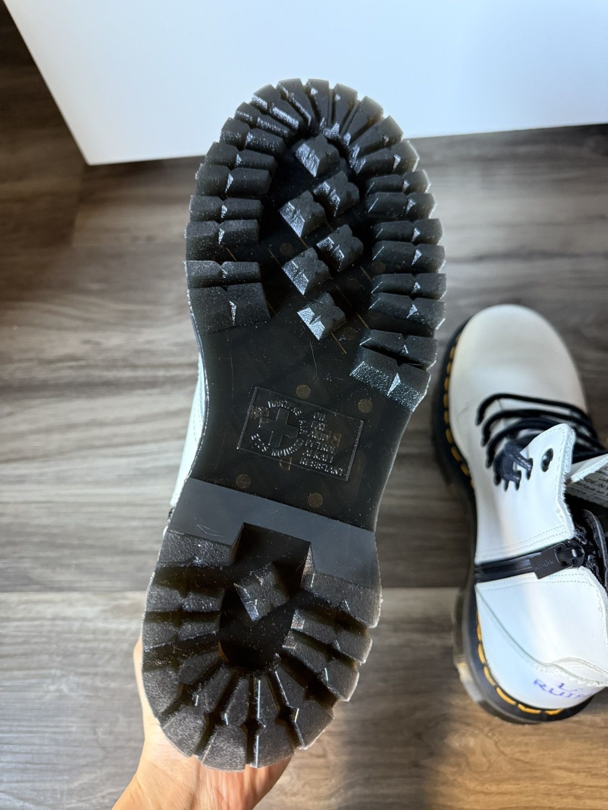 Dr. Martens Dr. Martens Rico Nasty Signed (Tattoo Ink) Jadon Boots, Rare Size US 7 / IT 37 - 12 Thumbnail