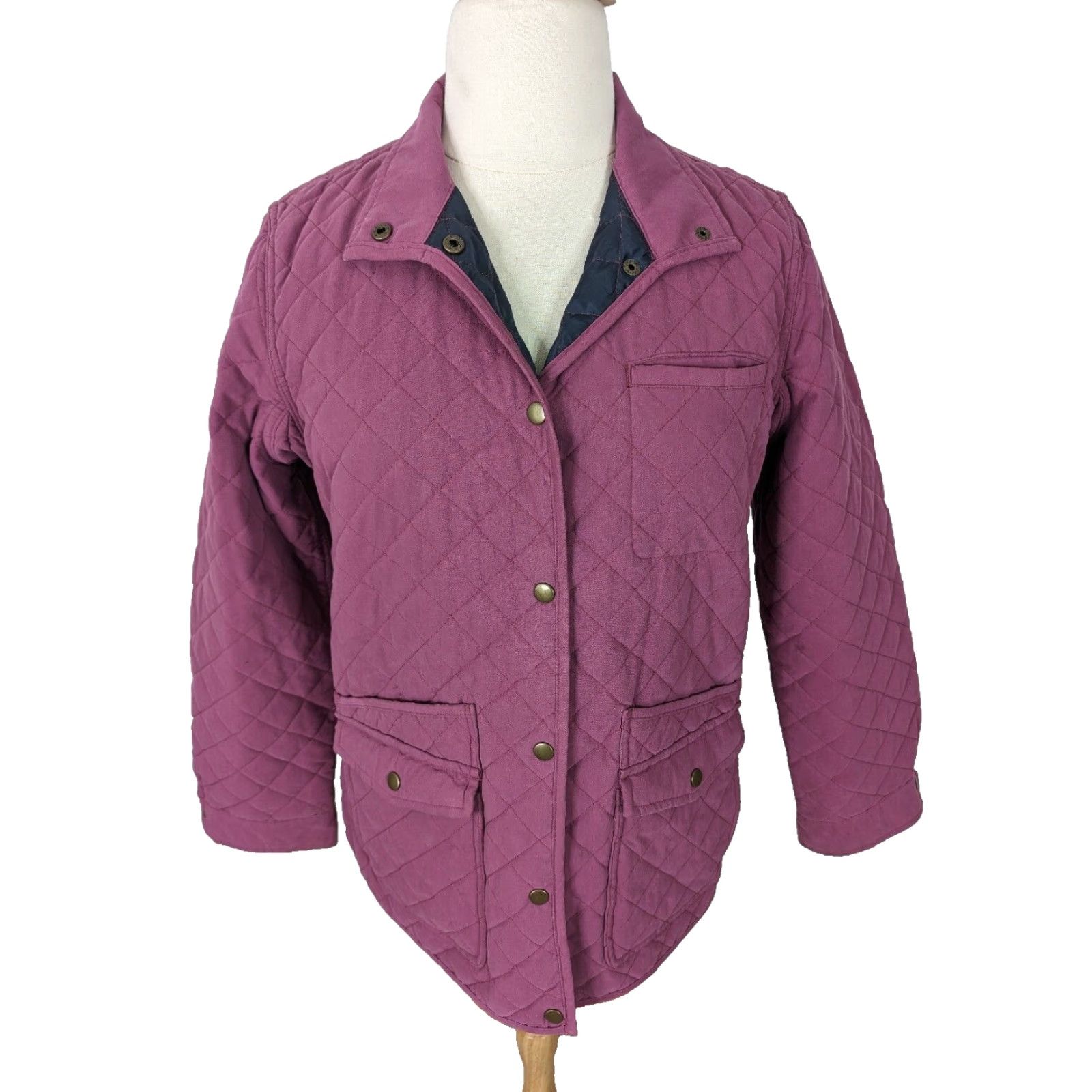 Pinko Duluth Women's Coat Pink Canvas Barn Chore Quilted Jacket/Coat XL Long Sleeve Full Zip Puffer Insulated Lined Inner Pockets Casual Fall Winter Spring Size XL / US 12-14 / IT 48-50 - 2 Thumbnail