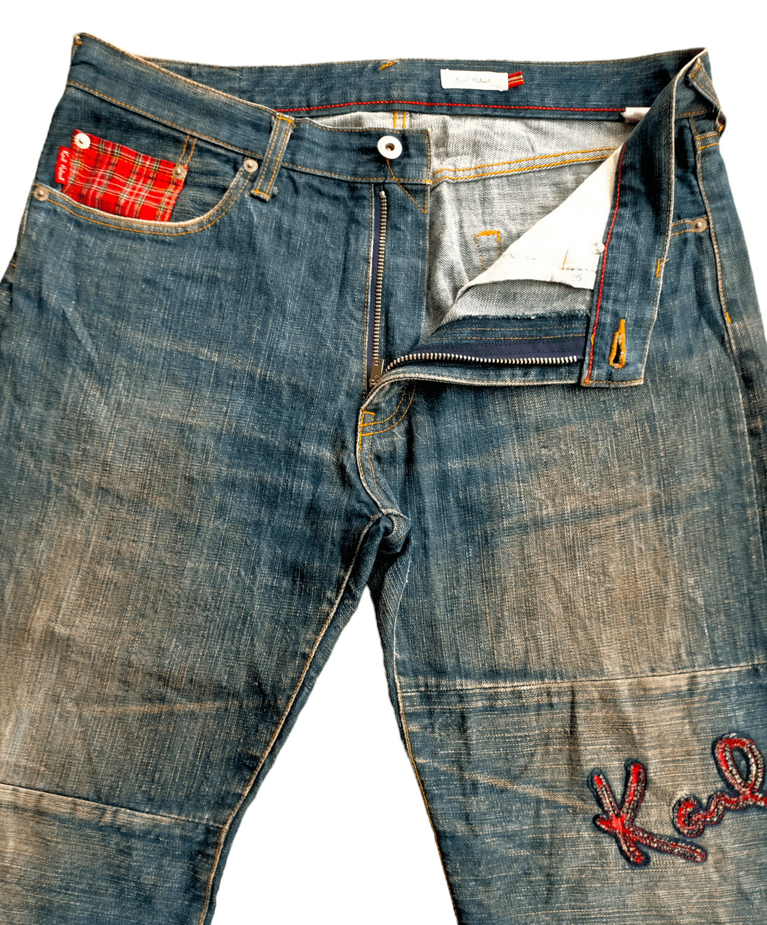 Japanese Brand Karl Helmut Hagi Patchwork Jeans Size US 34 / EU 50 - 5 Thumbnail