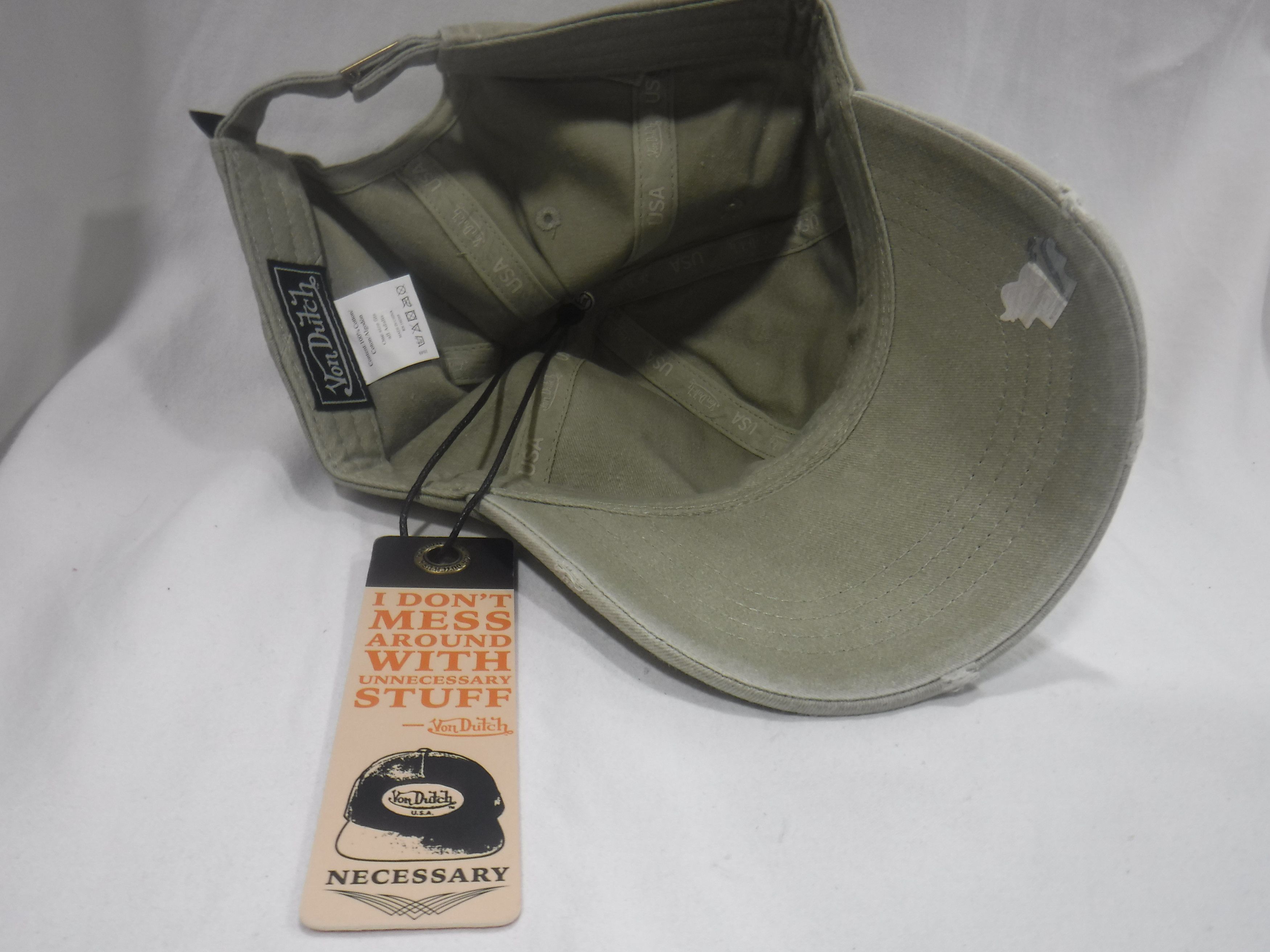 Von Dutch Von Dutch Sage Distressed Trucker Hat Size ONE SIZE - 3 Thumbnail