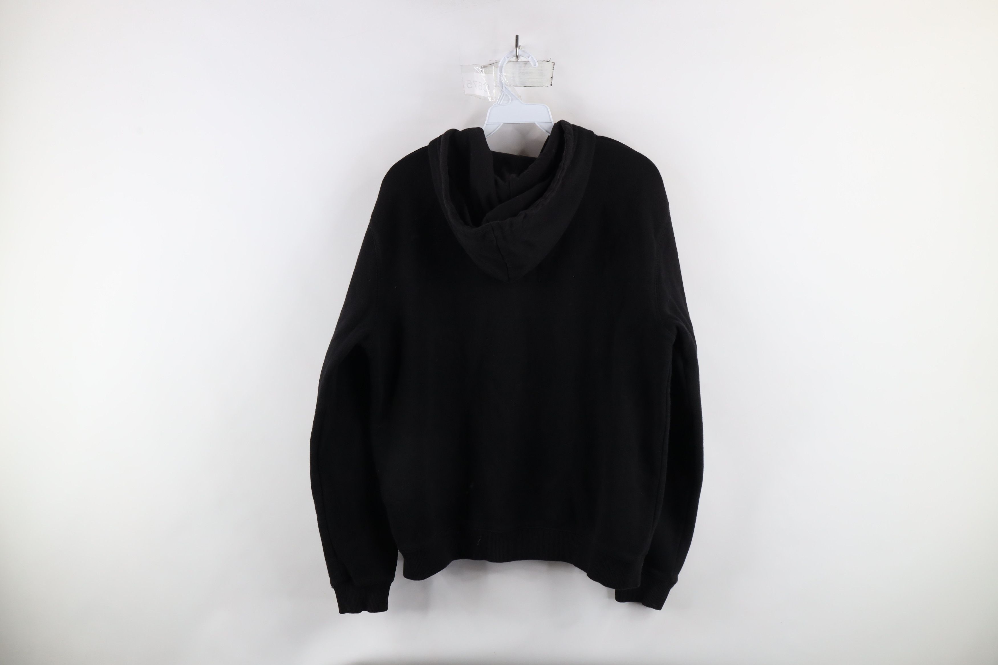 Vintage Vintage 90s Streetwear Full Zip Hoodie Sweatshirt Black Size L / US 10 / IT 46 - 9 Thumbnail