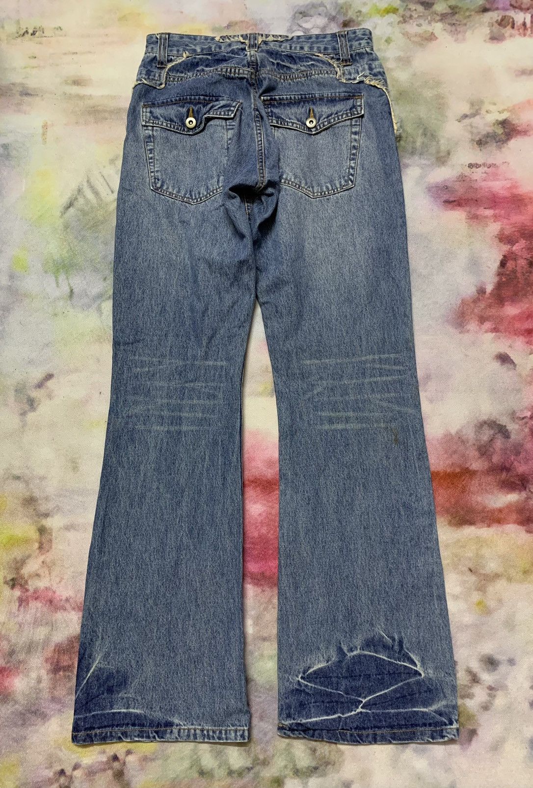 Hysteric Glamour Flare Japanese Brand Strange Heaven Washed Denim Size US 28 / EU 44 - 2 Thumbnail