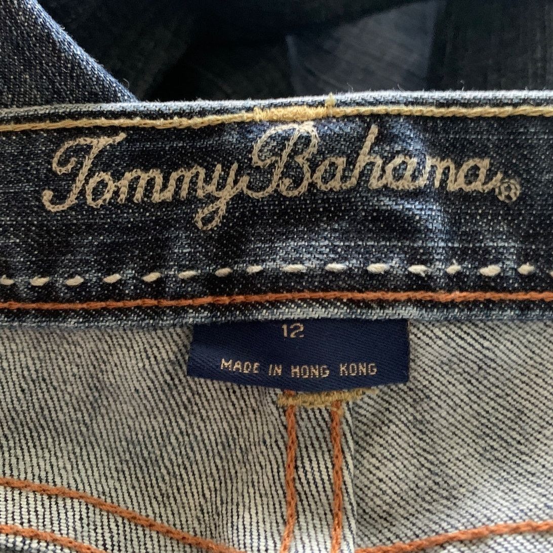 Tommy Bahama Tommy Bahama Women's 12 Jeans Cropped Midrise Stretch Denim Size 34" / US 12 / IT 48 - 5 Thumbnail