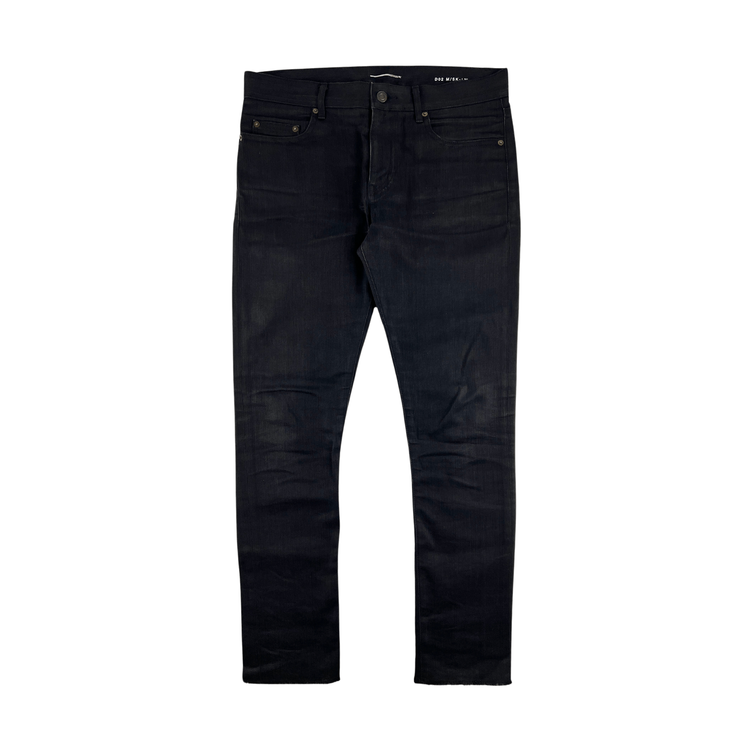 Hedi Slimane × Saint Laurent Paris Saint Laurent SS15 Psych Rock Raw Hem D02 Jeans Size US 29 - 2 Thumbnail