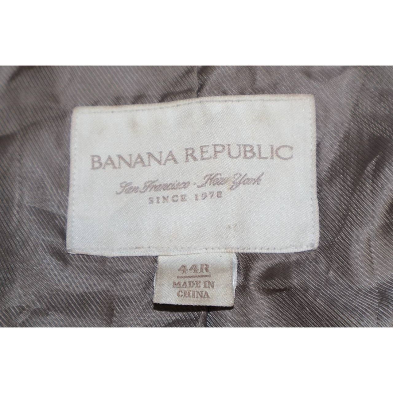 Banana Republic Vintage Y2K Classic Banana Republic Blazer Mens 44R Brown Size 44R - 3 Thumbnail