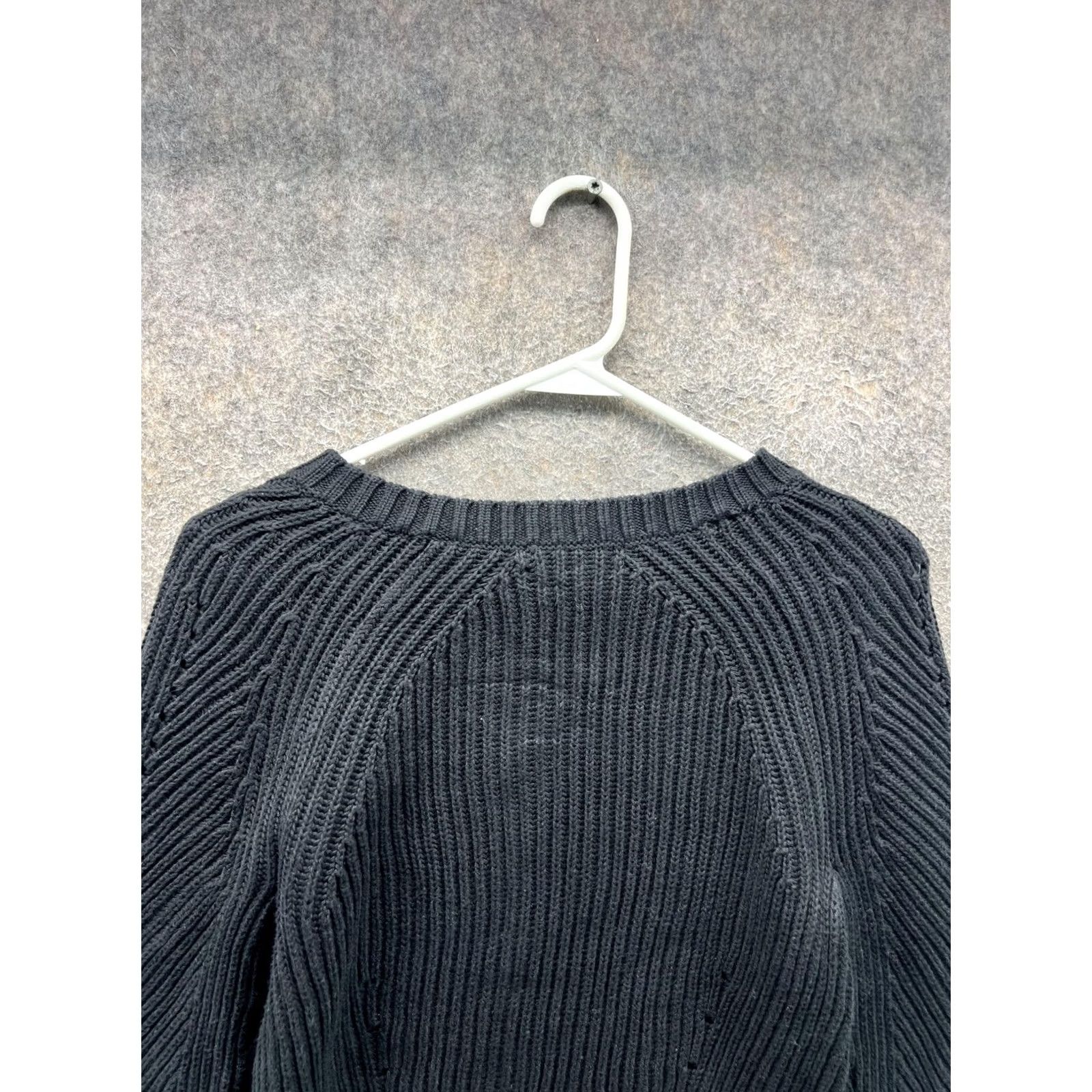 Ralph Lauren VINTAGE Lauren Ralph Lauren Sweater Womens Petite Small Black Raglan Shoulder Knit Crew Neck Pullover Winter Womens Size S / US 4 / IT 40 - 6 Thumbnail
