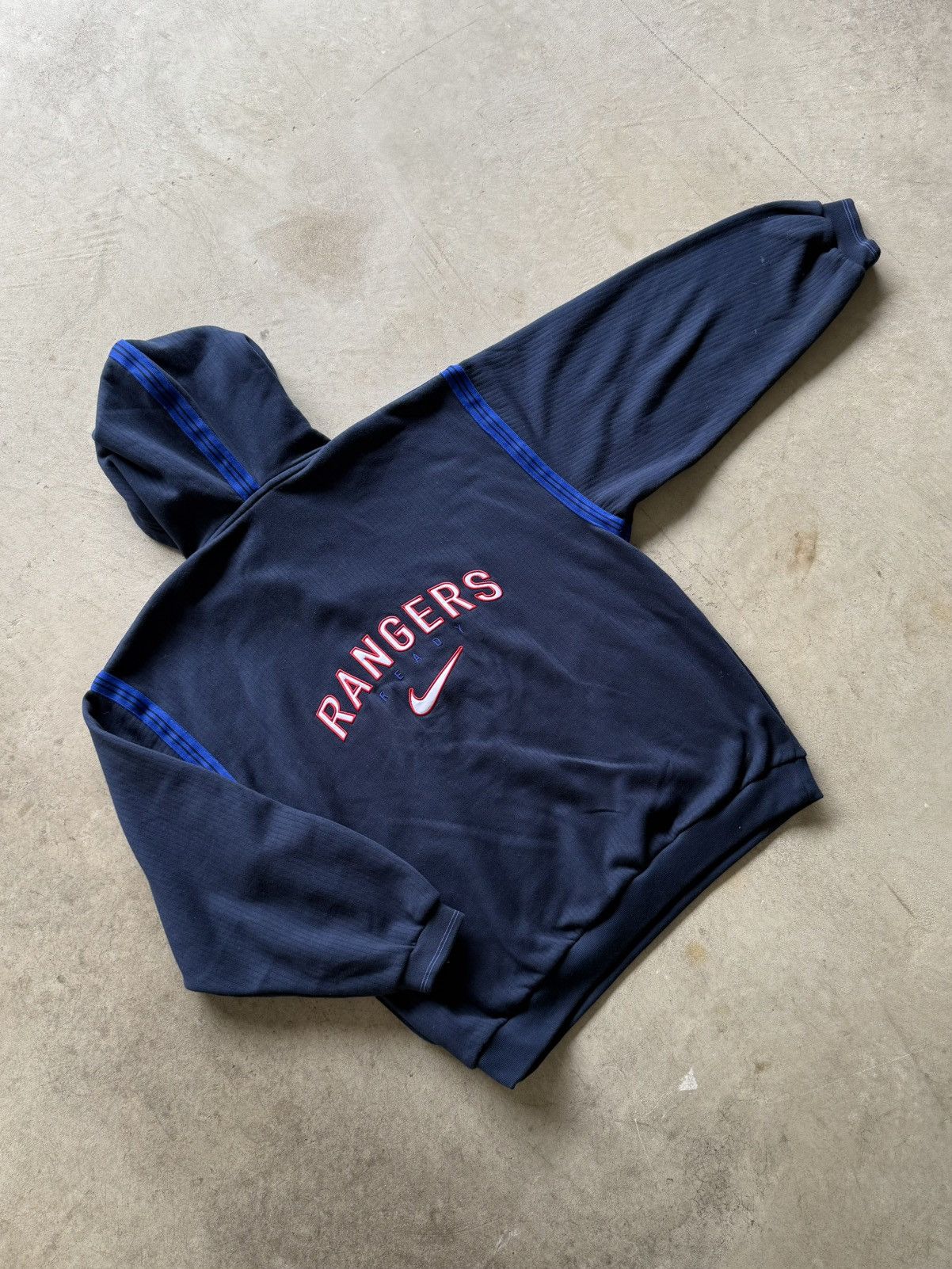 Nike Vintage 90s Nike Rangers FC Soccer Quarter Zip Sweatshirt Size US XL / EU 56 / 4 - 4 Thumbnail