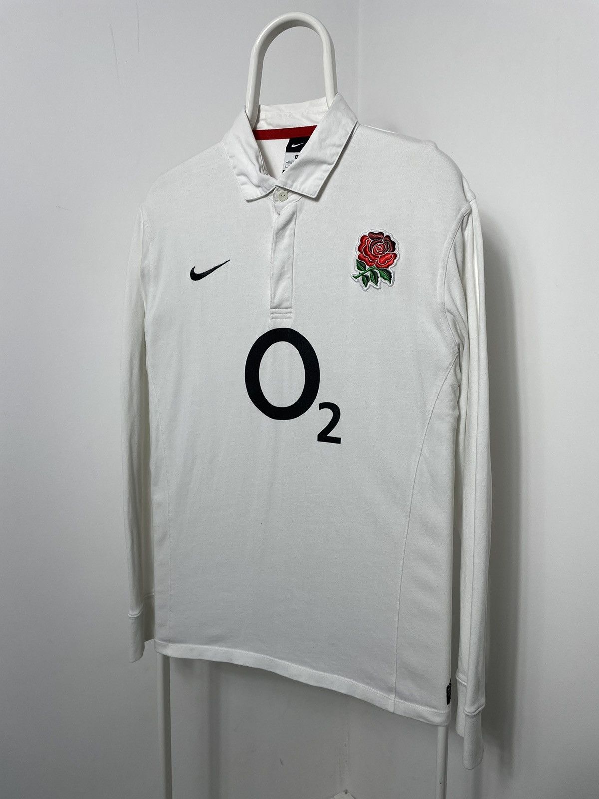 Nike × Vintage Vintage 00’s Nike England Rugby White Size US L / EU 52-54 / 3 - 6 Thumbnail