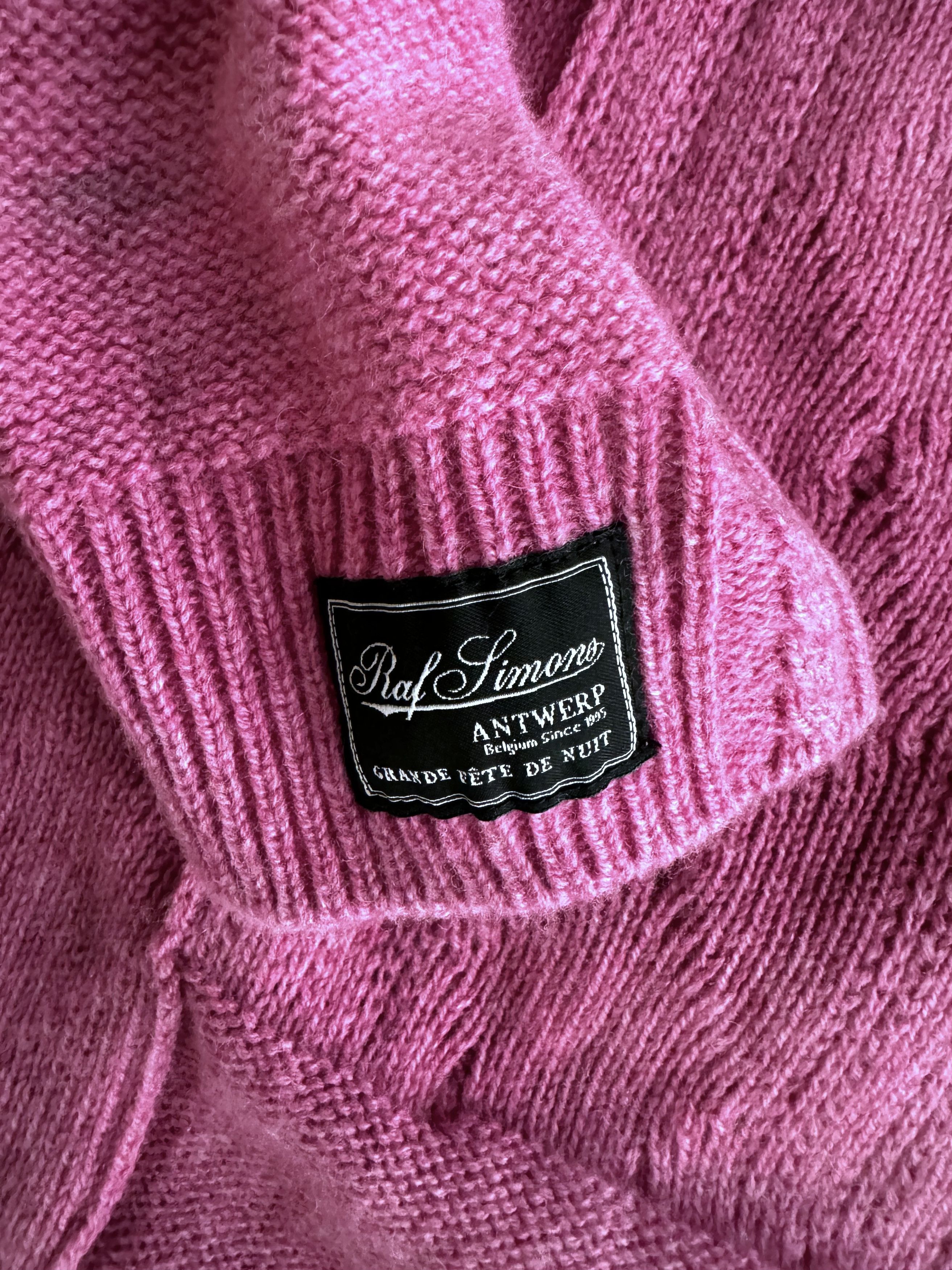 Raf Simons Raf Simons Pink Altered Reality Sweater Knit Merino Wool Size US M / EU 48-50 / 2 - 4 Thumbnail