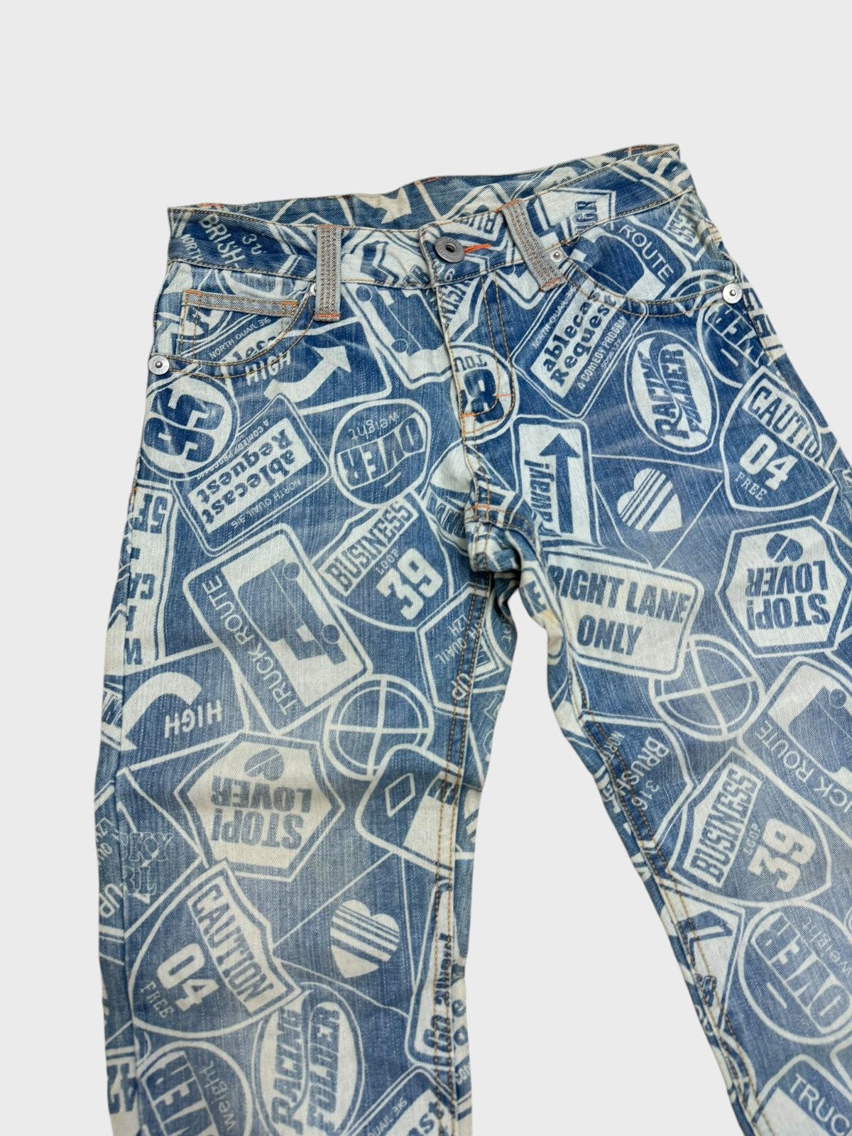 If Six Was Nine Acid Wash Faded SURF GIRLS Hysteric Glamour Denim Size US 28 / EU 44 - 4 Thumbnail